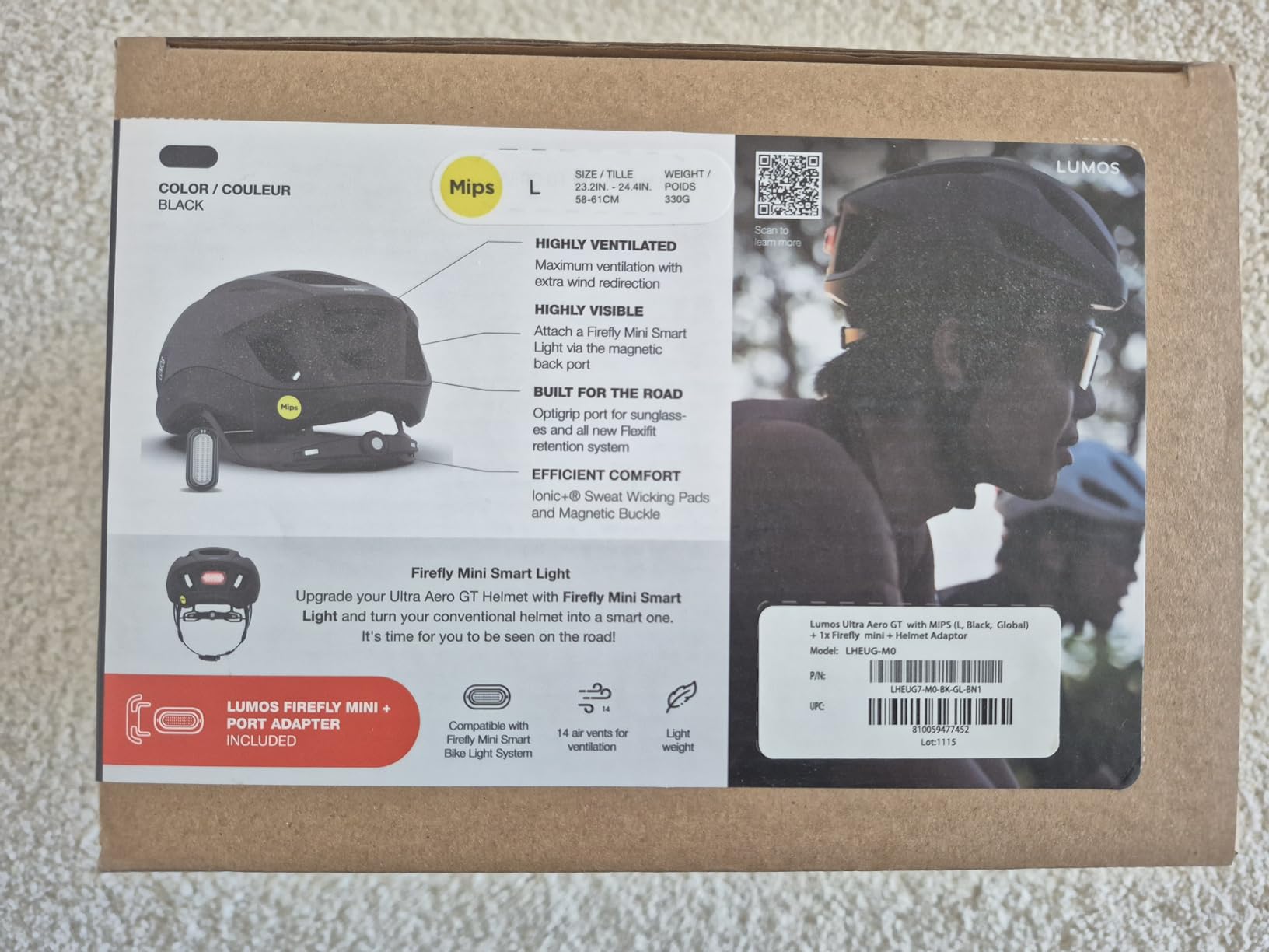 Lumos Road Bike Helmet MIPS with Magnetic Light for Adult Road and Commuter customer photo 1