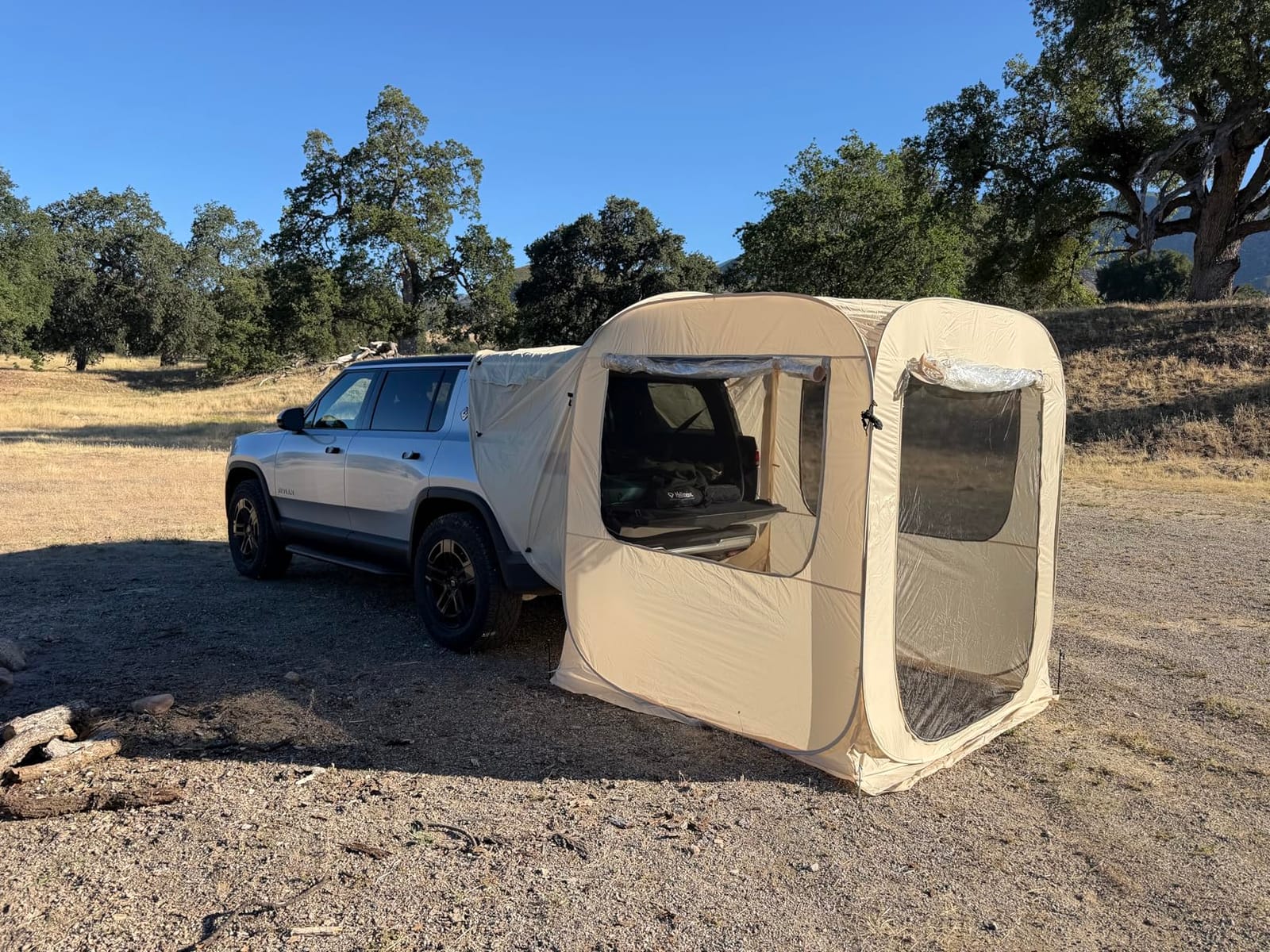 Alvantor 5 Person Pop Up SUV Tent,2 in 1 Car Tent & Camping Tent,Mosquito Screen Multi-functiona for Car SUV Van Camping,Includes Heavy Duty Tarp & Storage Bag,Quick Setup,8.6'L X8.6'W X6.7'H customer photo 2