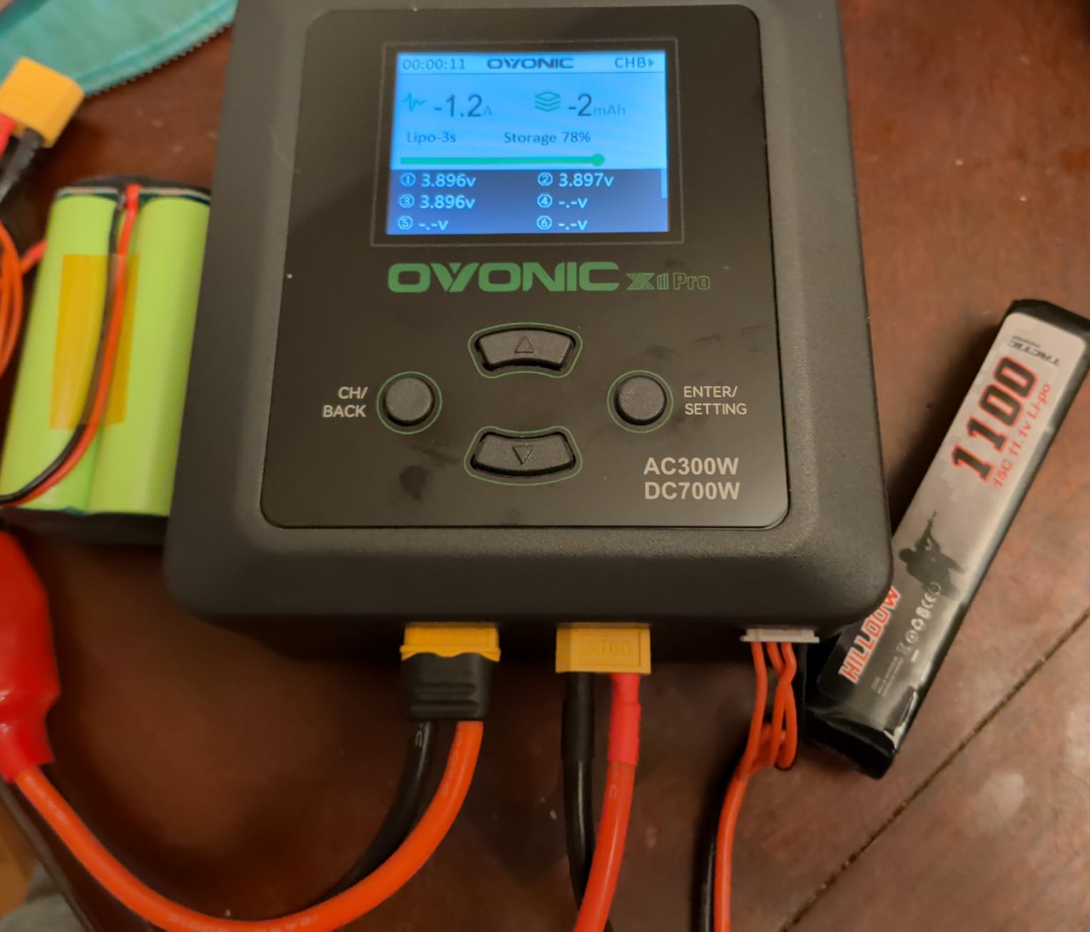 OVONIC X1 Pro Dual RC LiPo Balance Charger for 1S-6S Lipo Batteries, Life/NiCd/NiMH/LiHV, AC 300W/DC 700W 16A, Sync Charging Mode customer photo 1