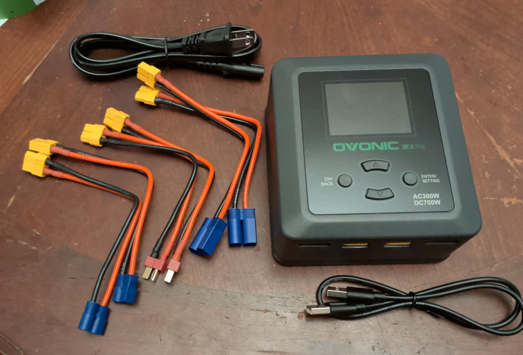 OVONIC X1 Pro Dual RC LiPo Balance Charger for 1S-6S Lipo Batteries, Life/NiCd/NiMH/LiHV, AC 300W/DC 700W 16A, Sync Charging Mode customer photo 2