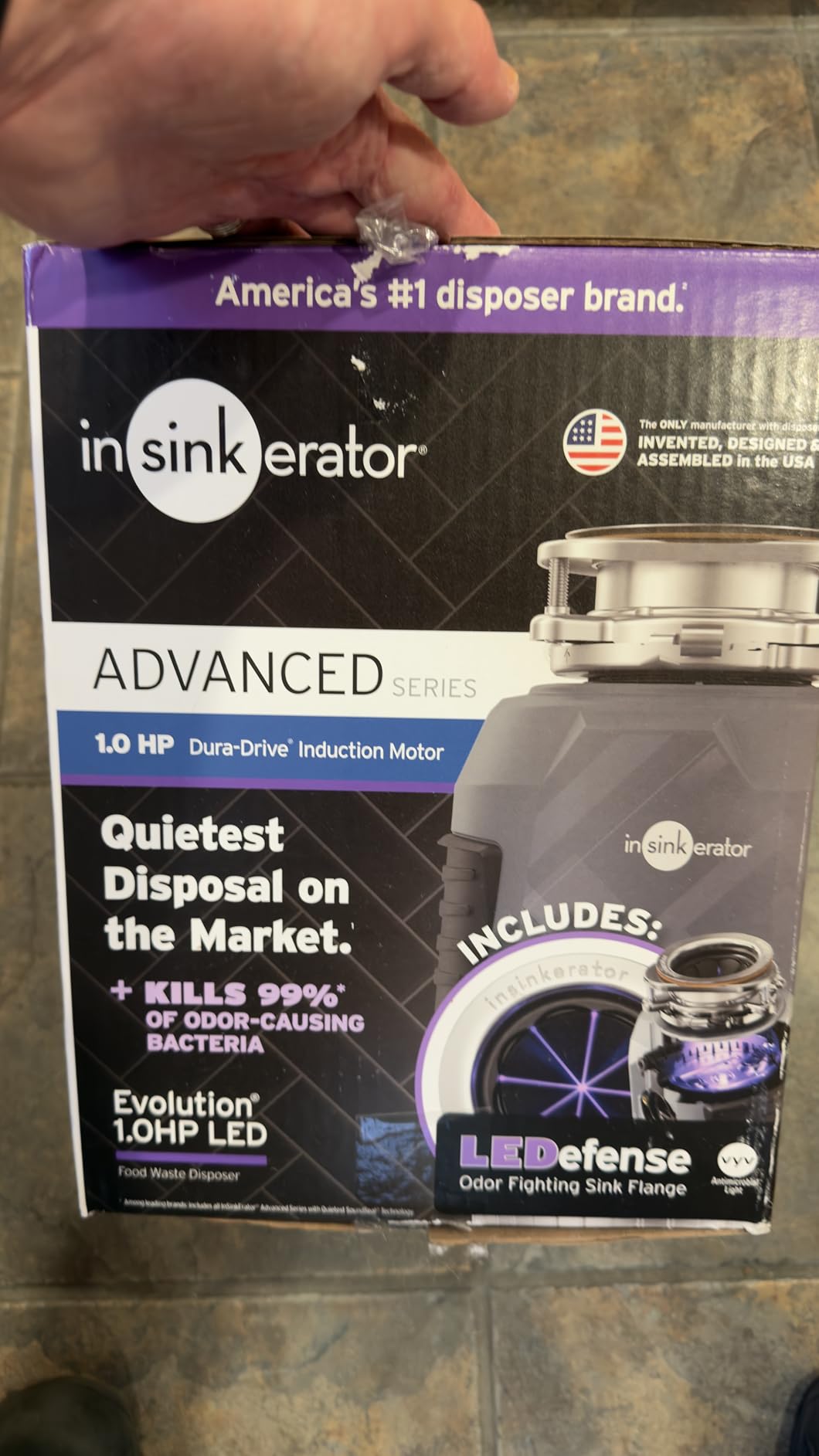 INSINKERATOR Evolution 1.0HP LED Garbage Disposal & Antimicrobial Flange customer photo 1