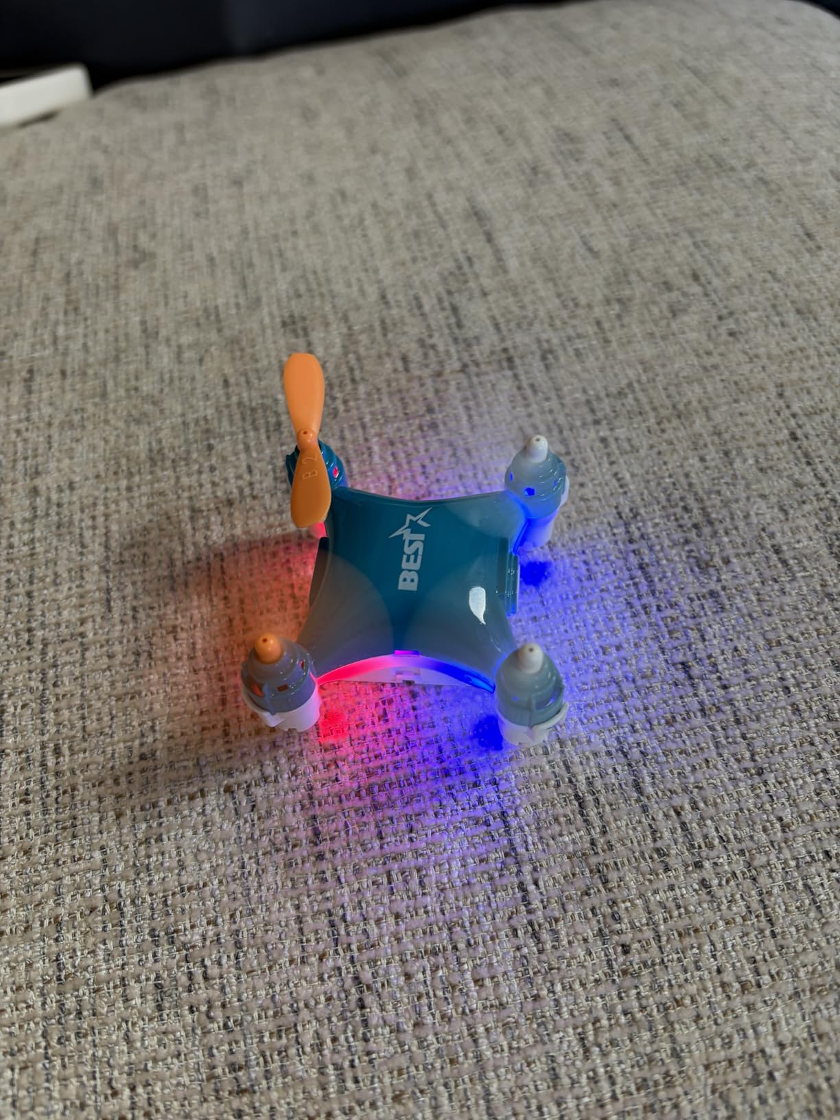 Drone Mini Remote Control Aircraft New Children's Toy Micro Aircraft Fixed Height Quadcopter Electronic Gadget (Blue) customer photo 1