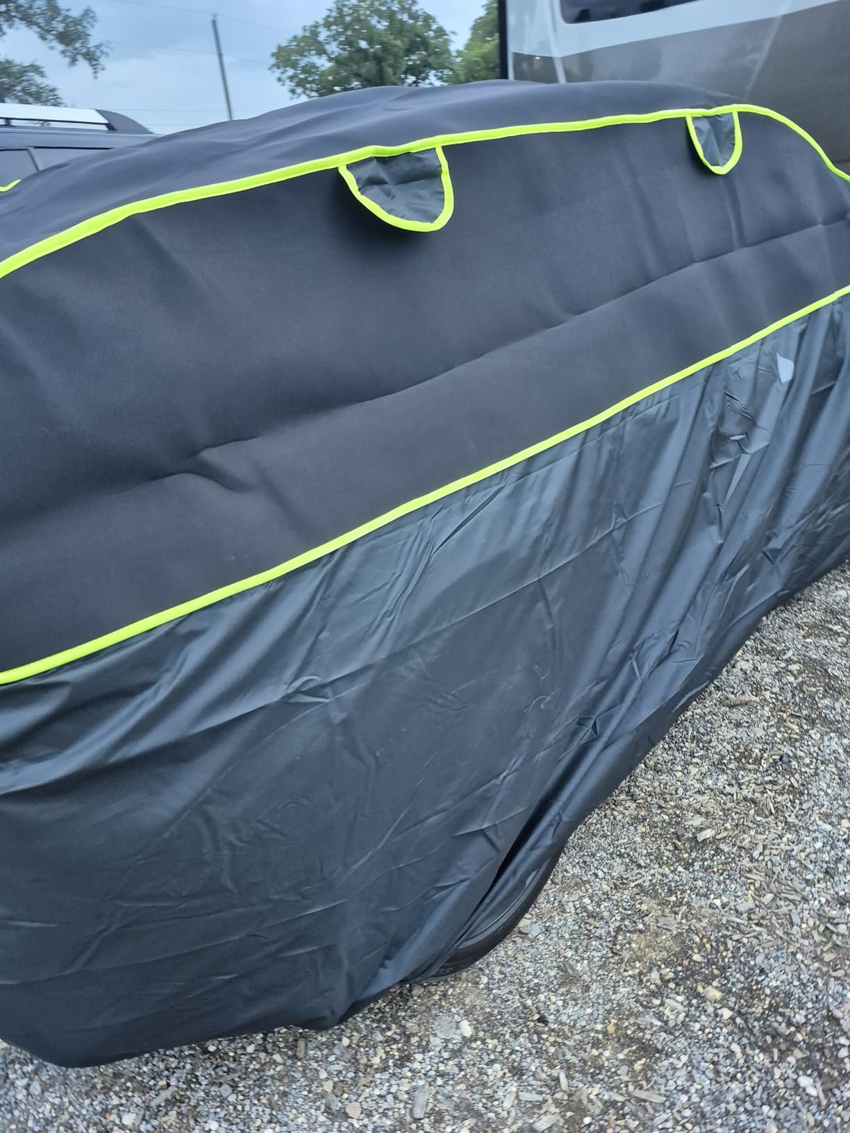 Hail Protector Car Cover with Car Sun Visor,Fit Sedan-Length 176-185 Inch. customer photo 1