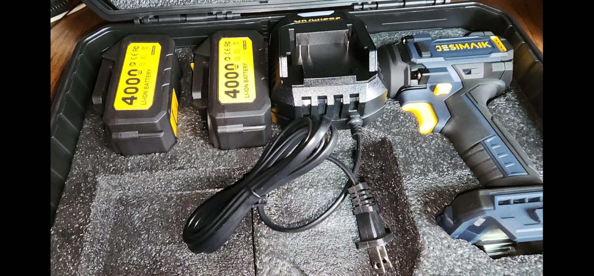 JESIMAIK Cordless Impact Wrench, 1475Ft-lbs (2000N.m) 1/2