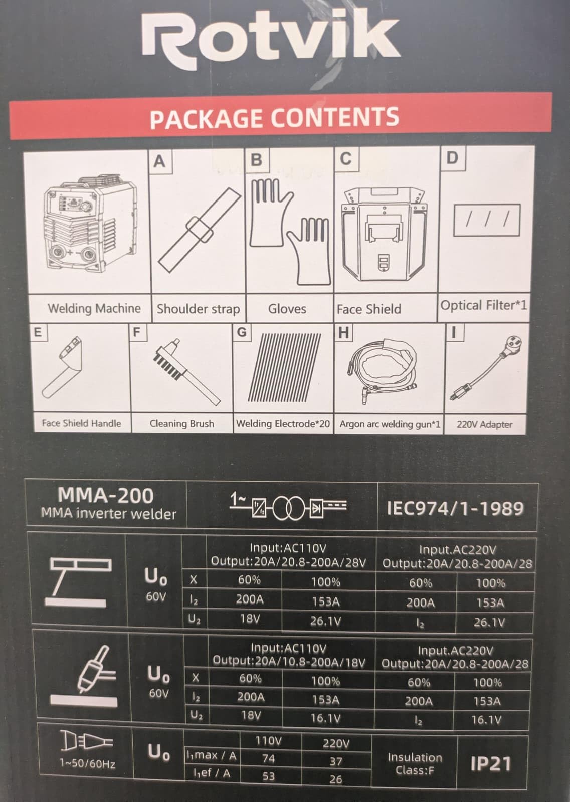 200Amp Stick Welder Dual Voltage 110V/220V Portable MMA Welding Machine customer photo 1