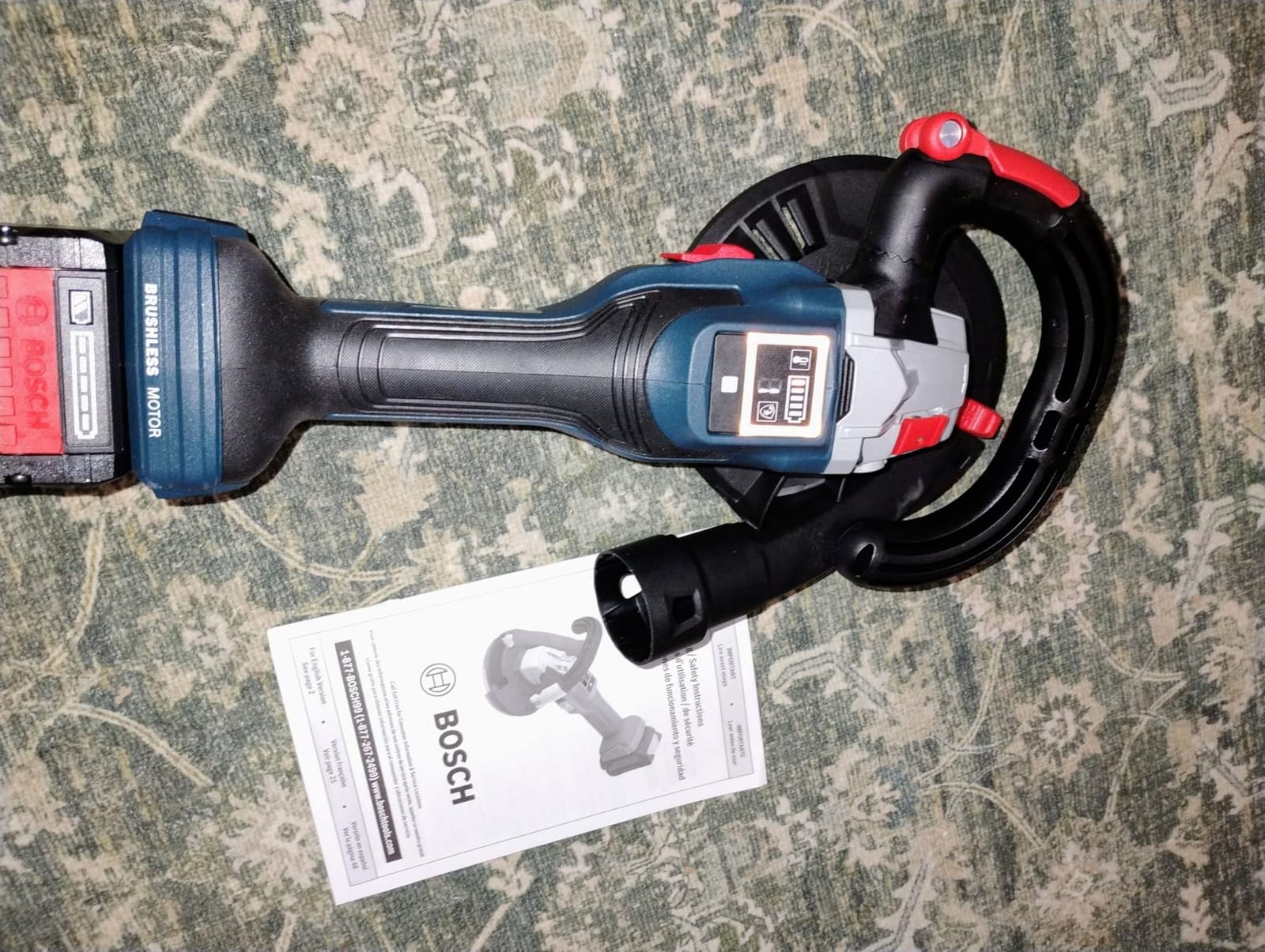 BOSCH GBR18V-15SN18X 18V 5 In. Concrete Surface Grinder with 13-Amp Equivalent Brushless Motor & 3-Speed Control for Heavy-Duty Concrete Prep (Includes: Diamond Cup Wheel; Battery & Charger) customer photo 1
