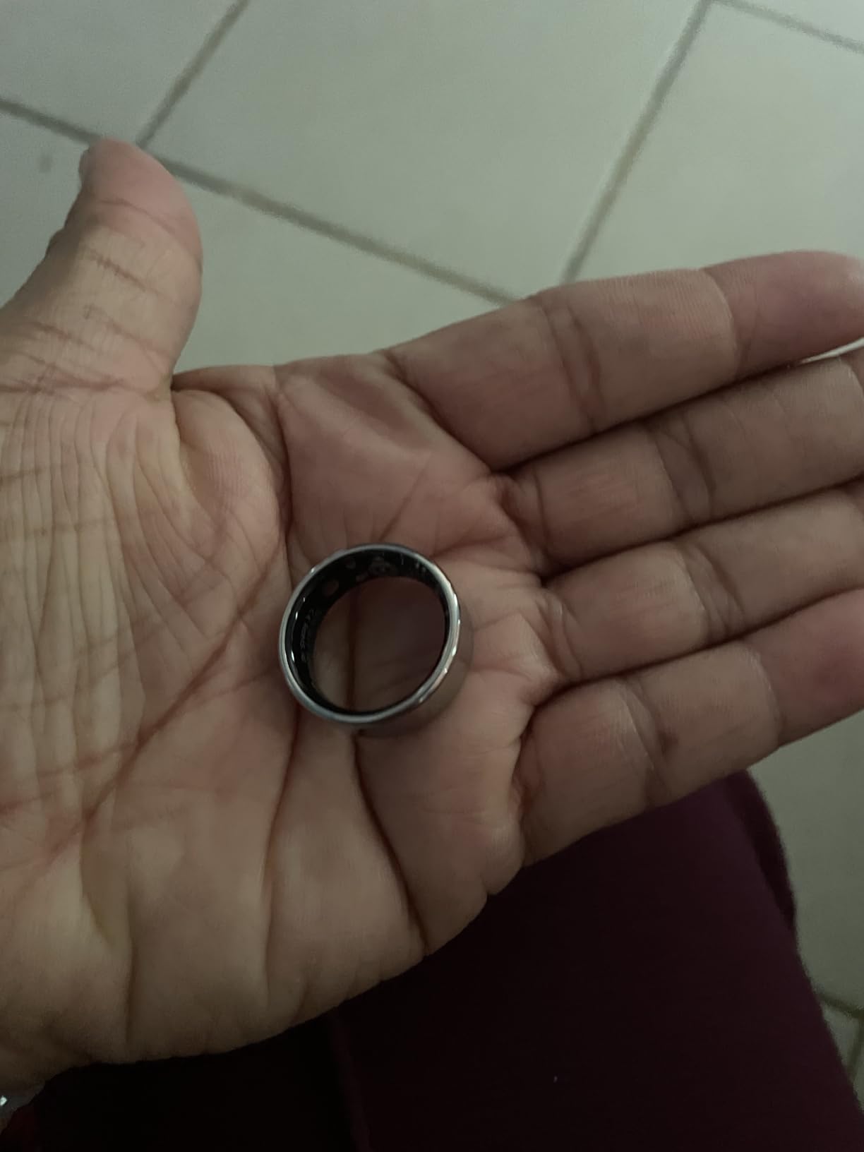 Fit Ring for Women Men, Ring Health Tracker with Heart Rate, Blood Oxygen, Heart Rate Variability, Stress, Sleep Monitor, Step Counter, Smart Ring for iPhone & Android, No Subscription Fee (Black, 7#) customer photo 2