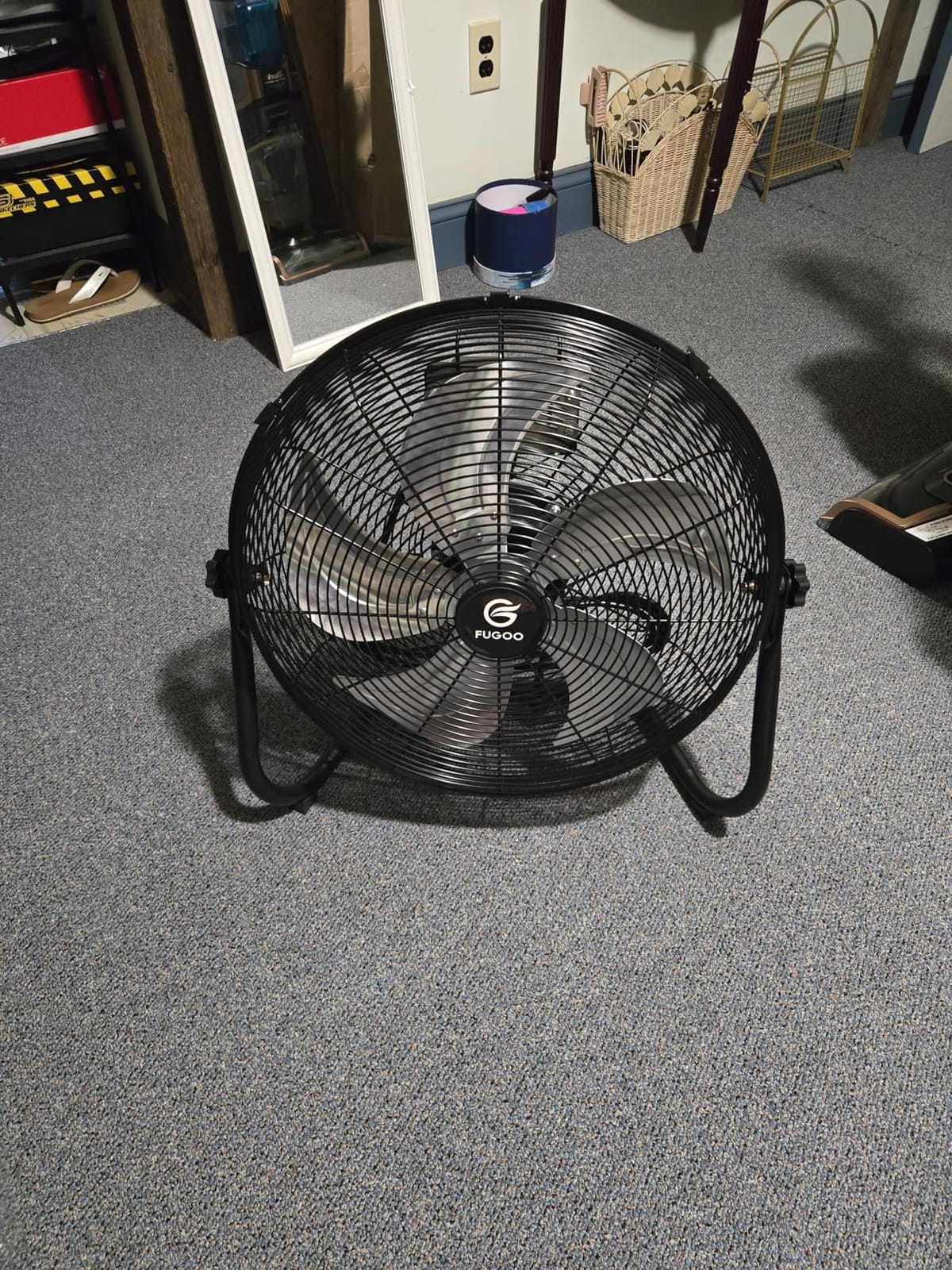FUGOO 18 Inch High Velocity Floor Fan with Remote, 4000 CFM, Brushless DC Motor, 8 Speeds, Metal Blades, Tilt Head, ETL Listed for Garage Gym Commercial Home, Heavy Duty customer photo 2