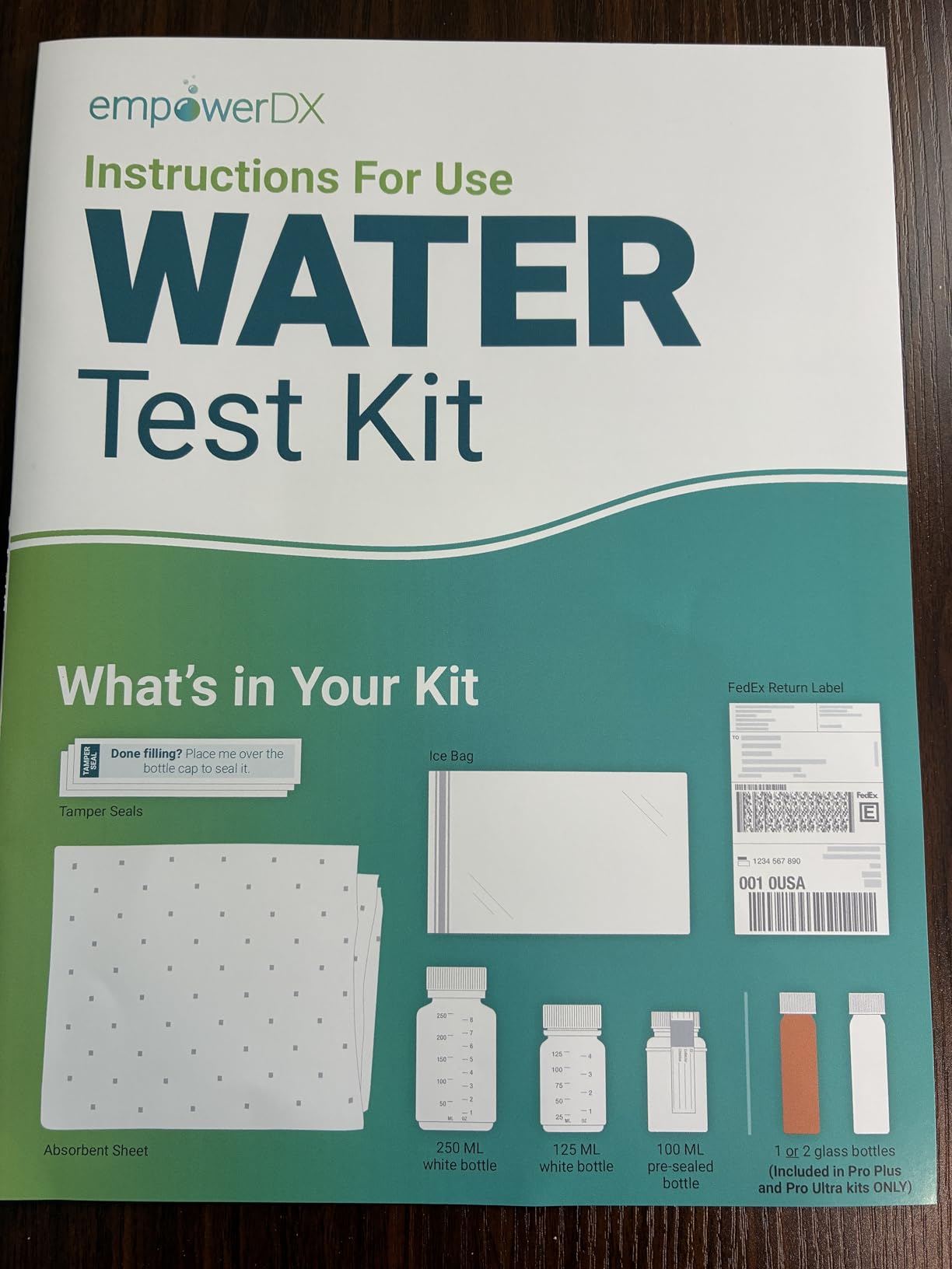 empowerDX Pro Plus Water Test | All Drinking Water | 125+ Parameters Tested Like Lead, Heavy Metals, Chemicals, Bacteria | At-Home Kit | EPA & NELAP Certified | Results in 5 Days customer photo 1