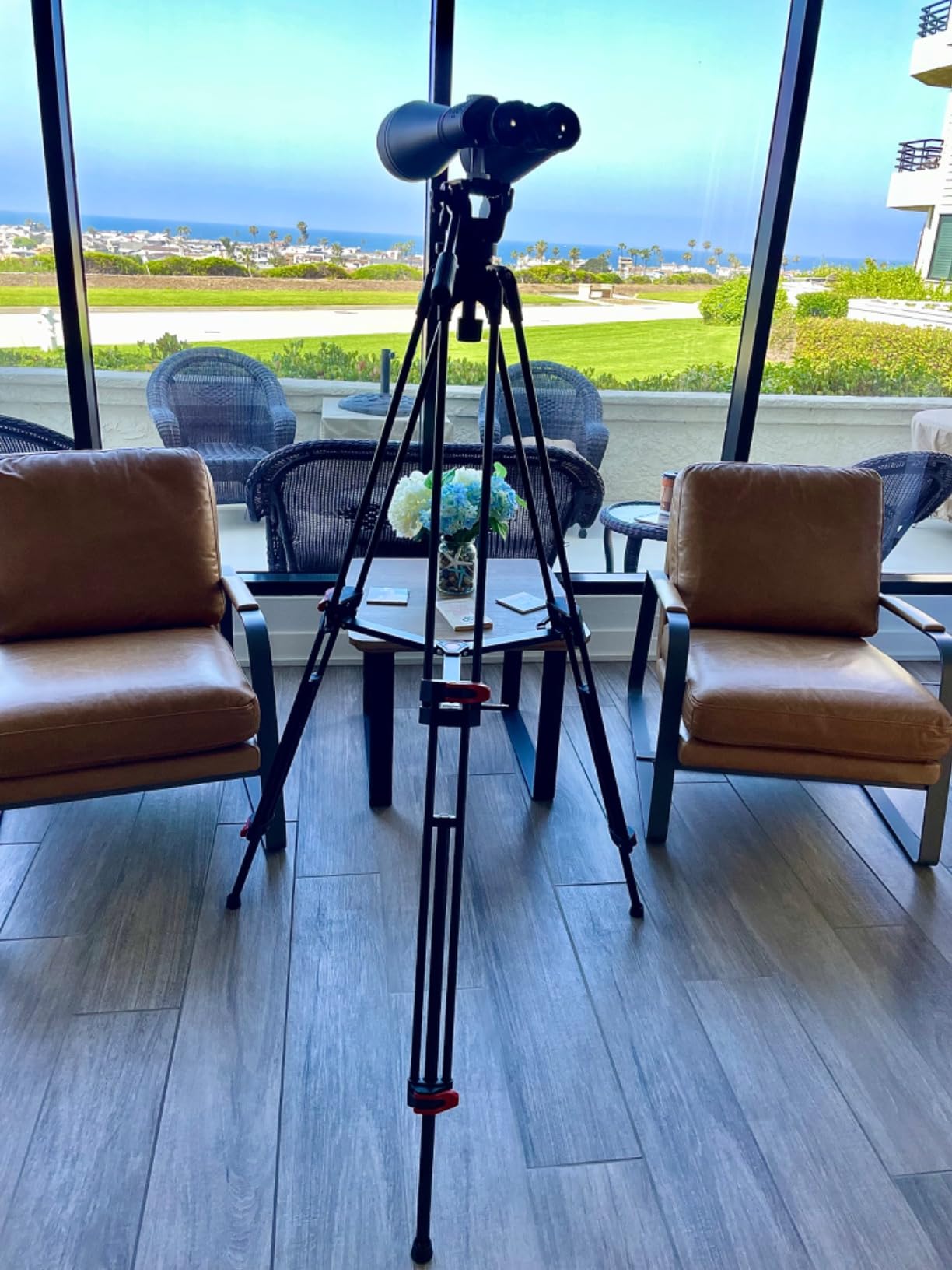 COMAN DF16LS Video Tripod, Heavy Duty Tripod & Fluid Head Max Load 17.6 lbs | Quick Release Plate, Aluminum Camera Tripod, Compatible with DJI & Manfrotto QR Plate, Foldable L-Bracket Included customer photo 1