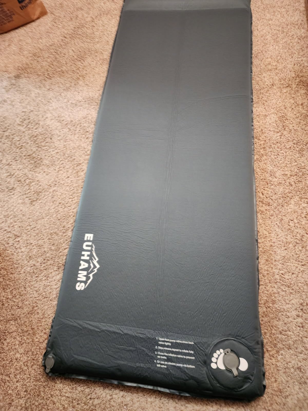 EUHAMS Double Self-Inflating Sleeping Pad for Camping with Memory Foam customer photo 1
