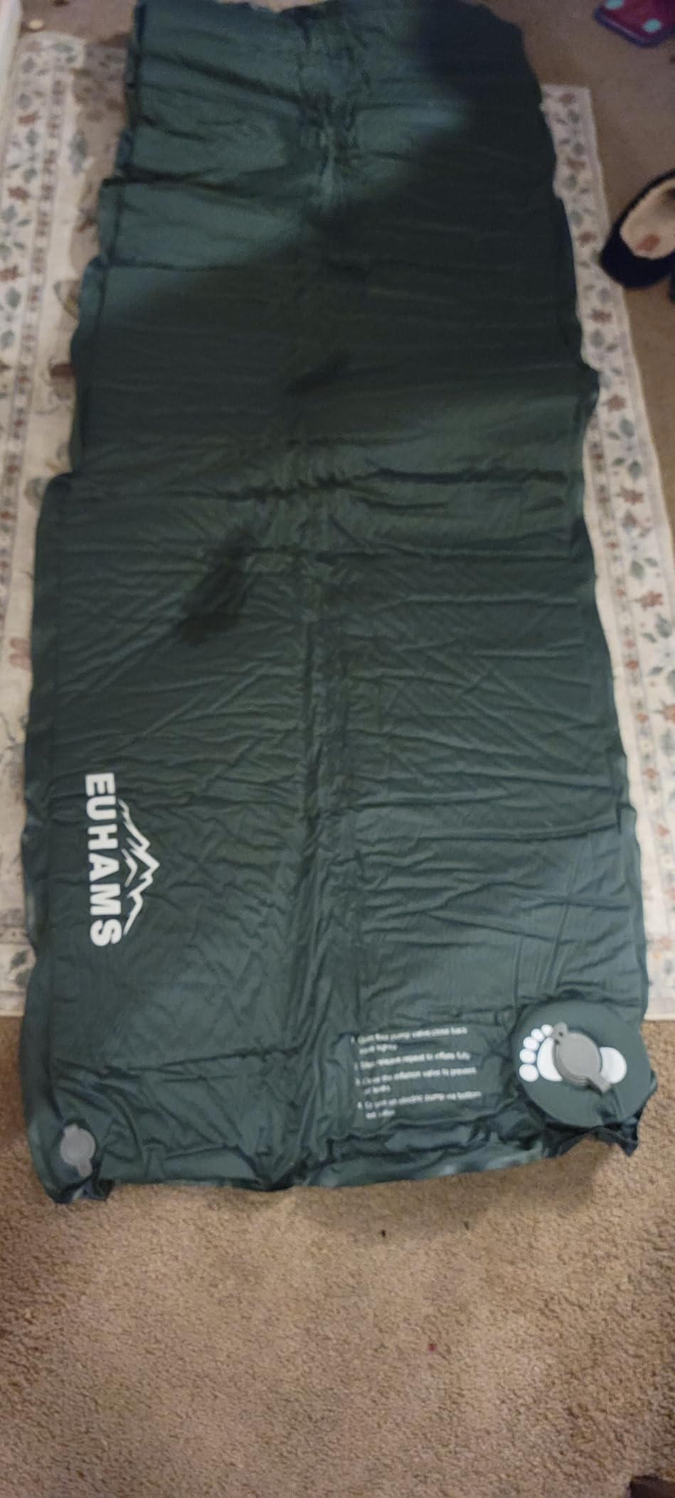 EUHAMS Double Self-Inflating Sleeping Pad for Camping with Memory Foam customer photo 2