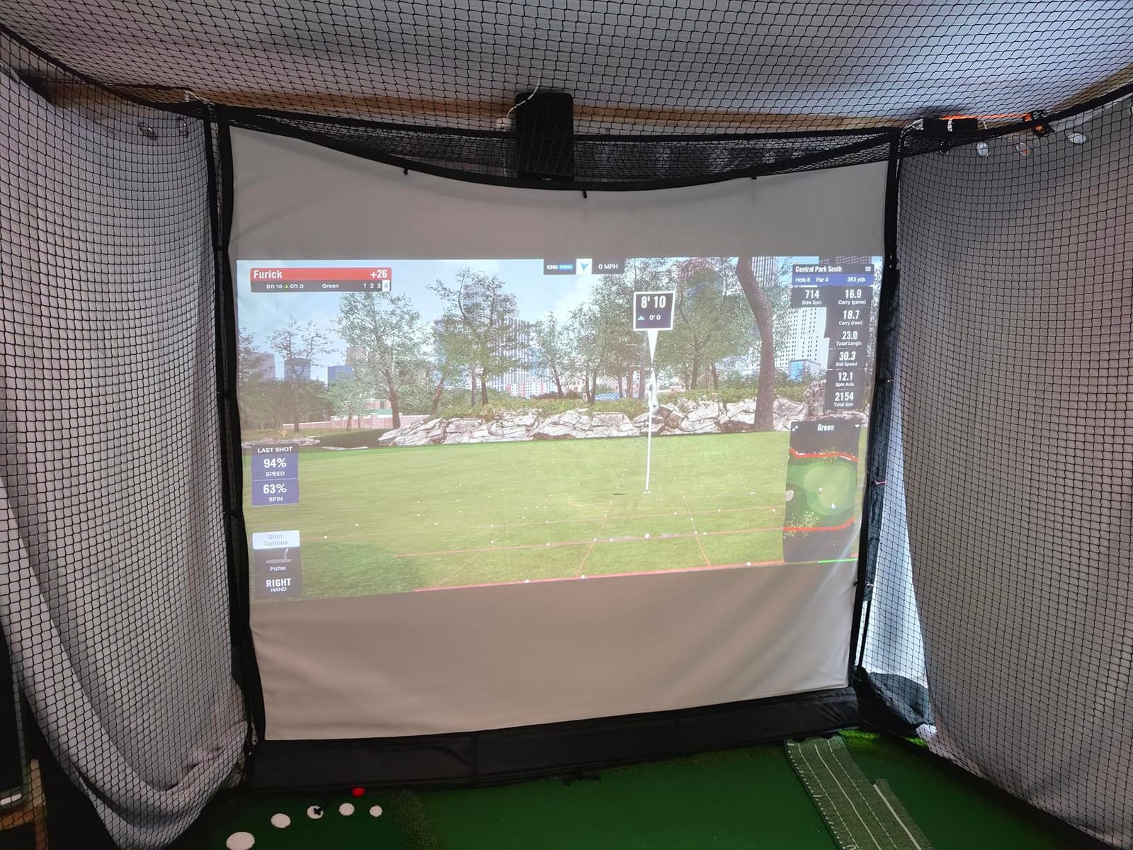 Golf Simulator Enclosure with Impact Screen, Net and Target- Easy Setup customer photo 1