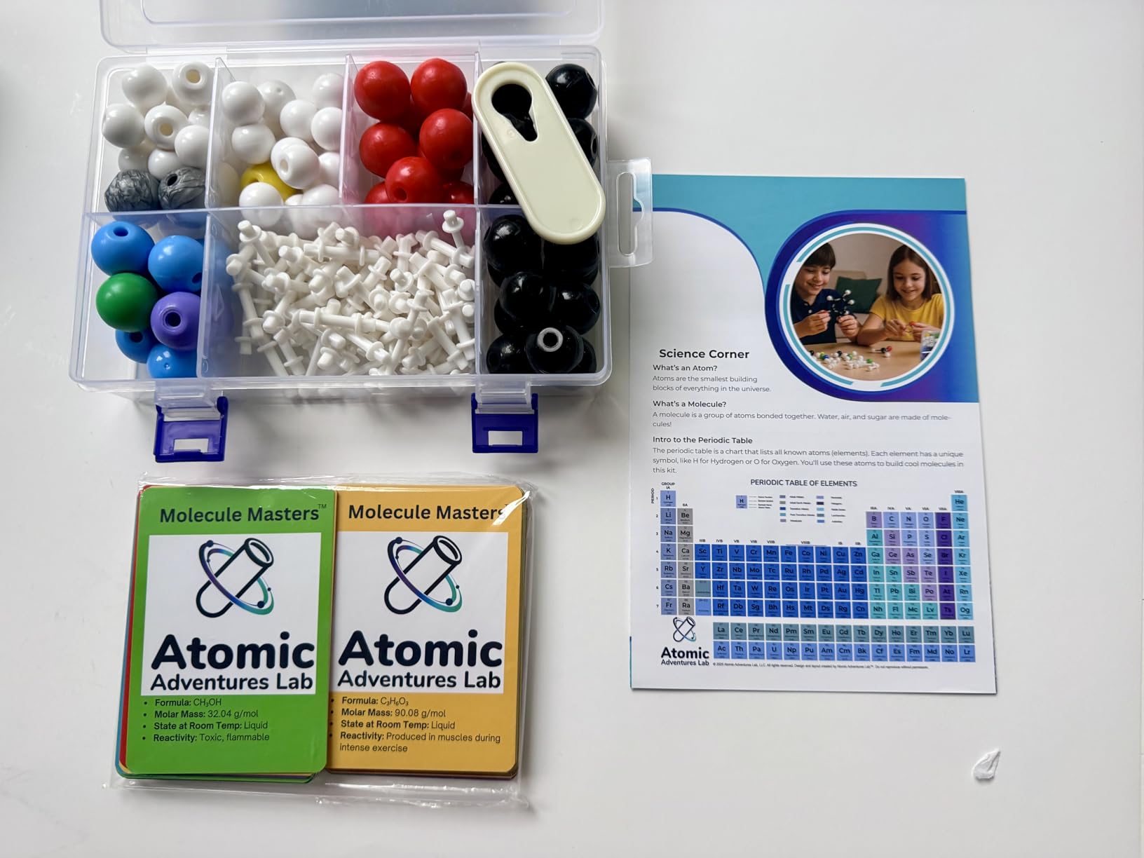 Educational Molecule Model Kit for Kids - Organic Chemistry Molecular Model Kit with Guide & STEM Learning Activity Cards for Teens & Adults to Build 3D Molecules, Atoms, Bonds customer photo 1