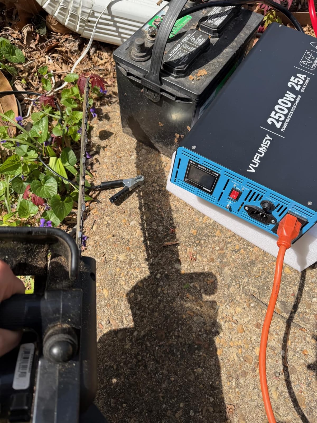 2500W Sump Pump Battery Backup System, Dual Pump Backup (1HP + 1/3HP) customer photo 1