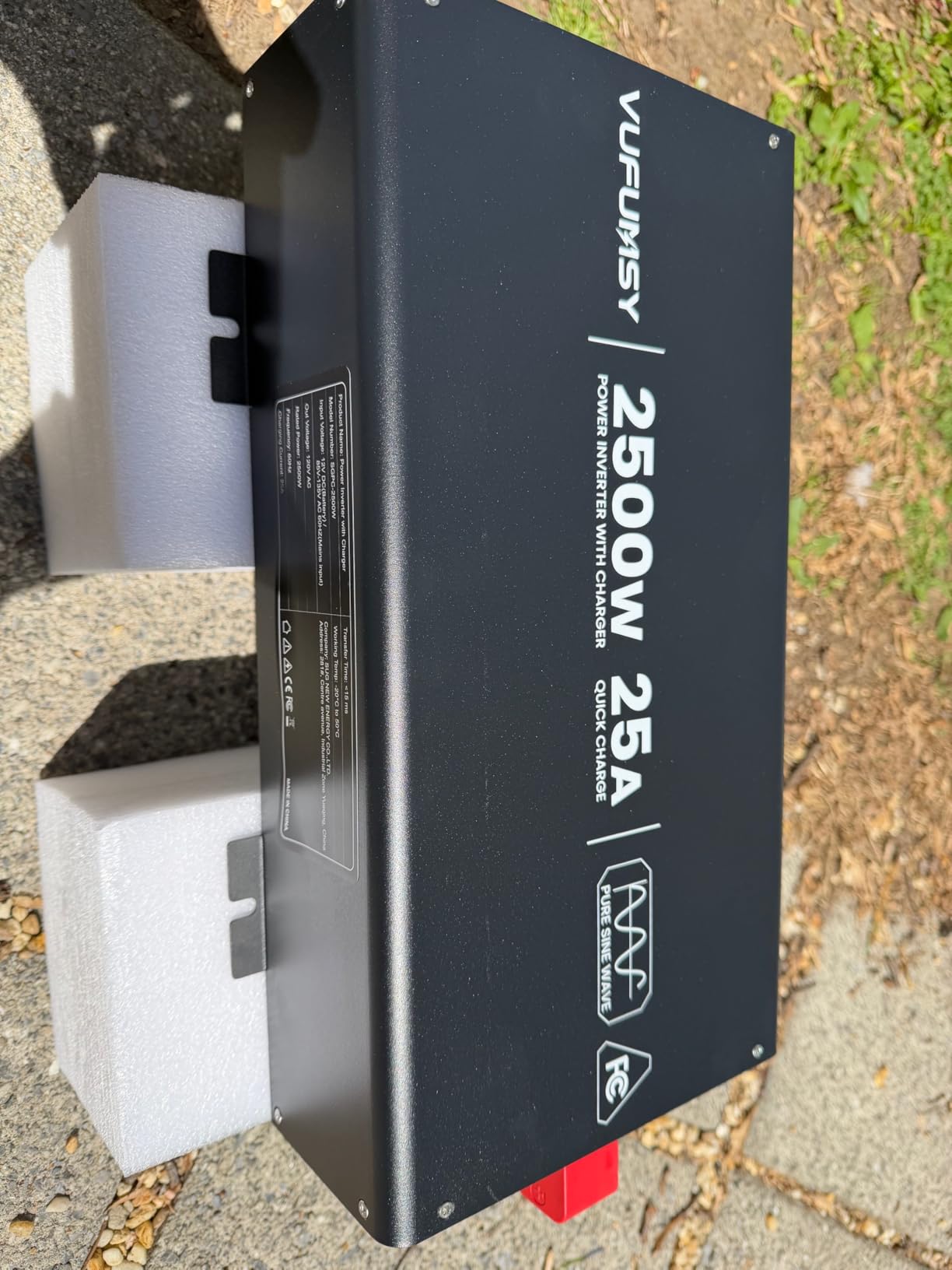 2500W Sump Pump Battery Backup System, Dual Pump Backup (1HP + 1/3HP) customer photo 2