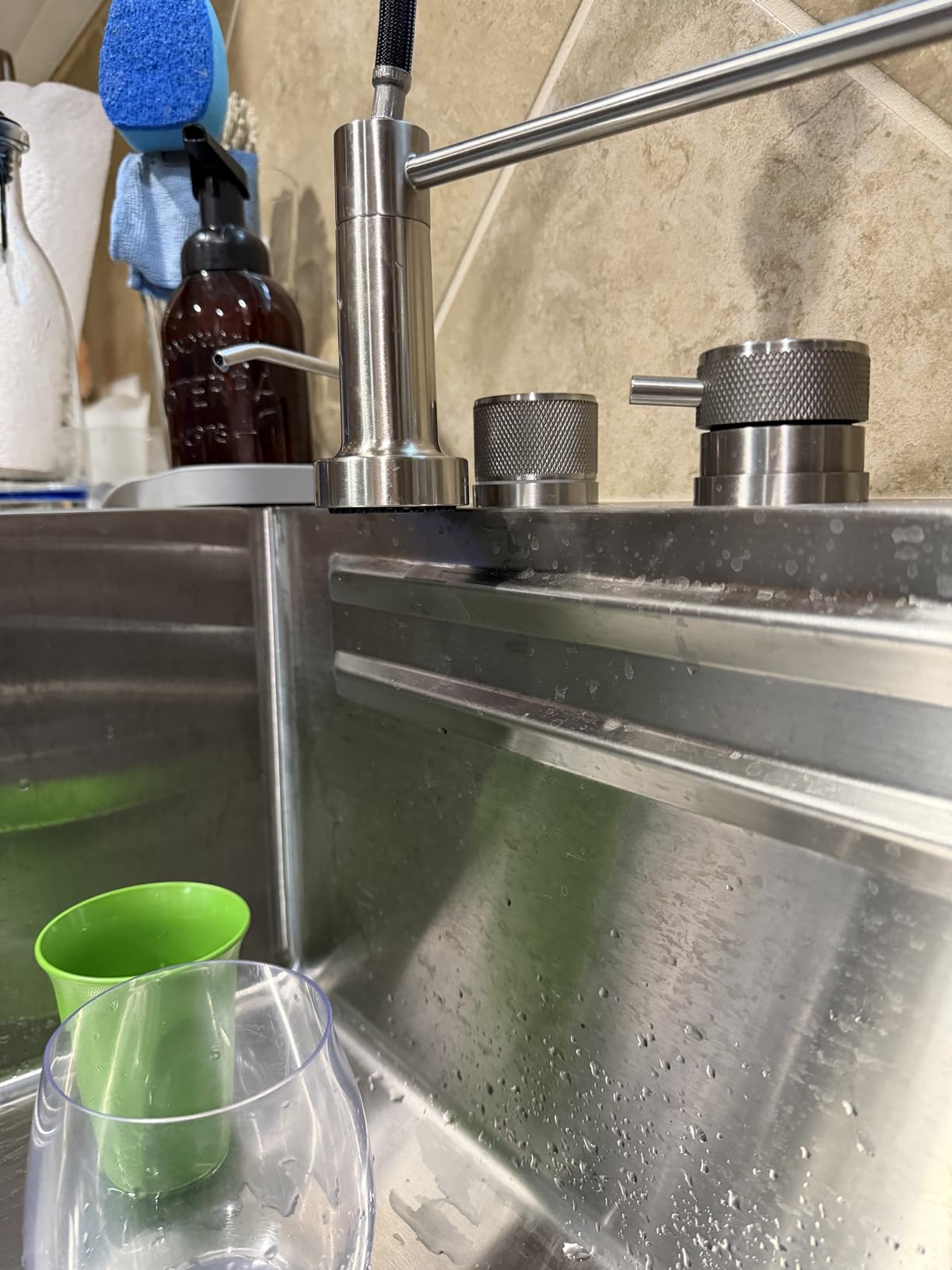 Lordear 12 Inch Deep Drop In Laundry Sink 25x22 Inch Utility Sink 16 Gauge Stainless Steel Topmount Basin for Laundry Room customer photo 2