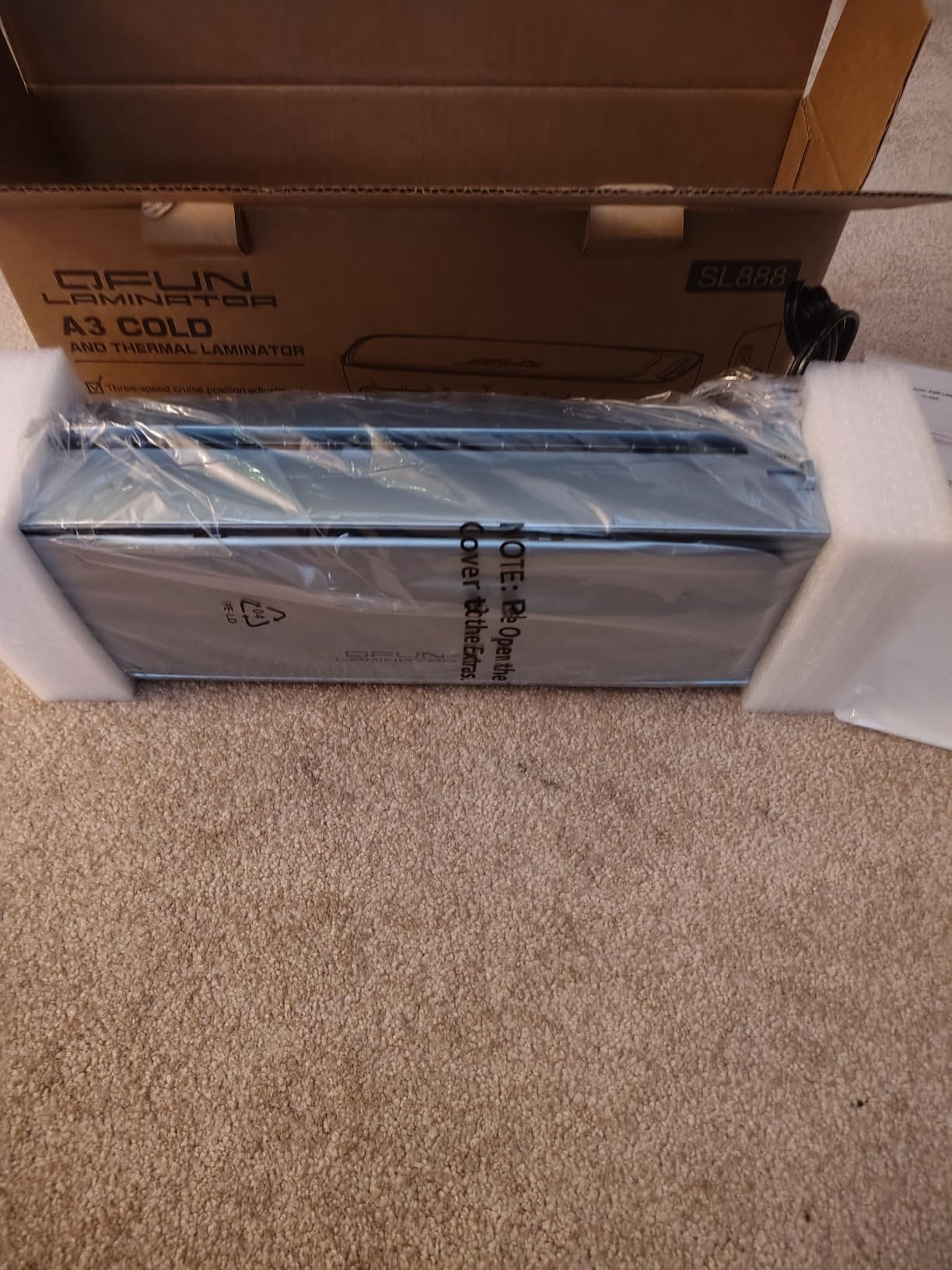 Qfun Laminator Machine with Sheets Thermal Cold Lamination Machine 13 Inch customer photo 1