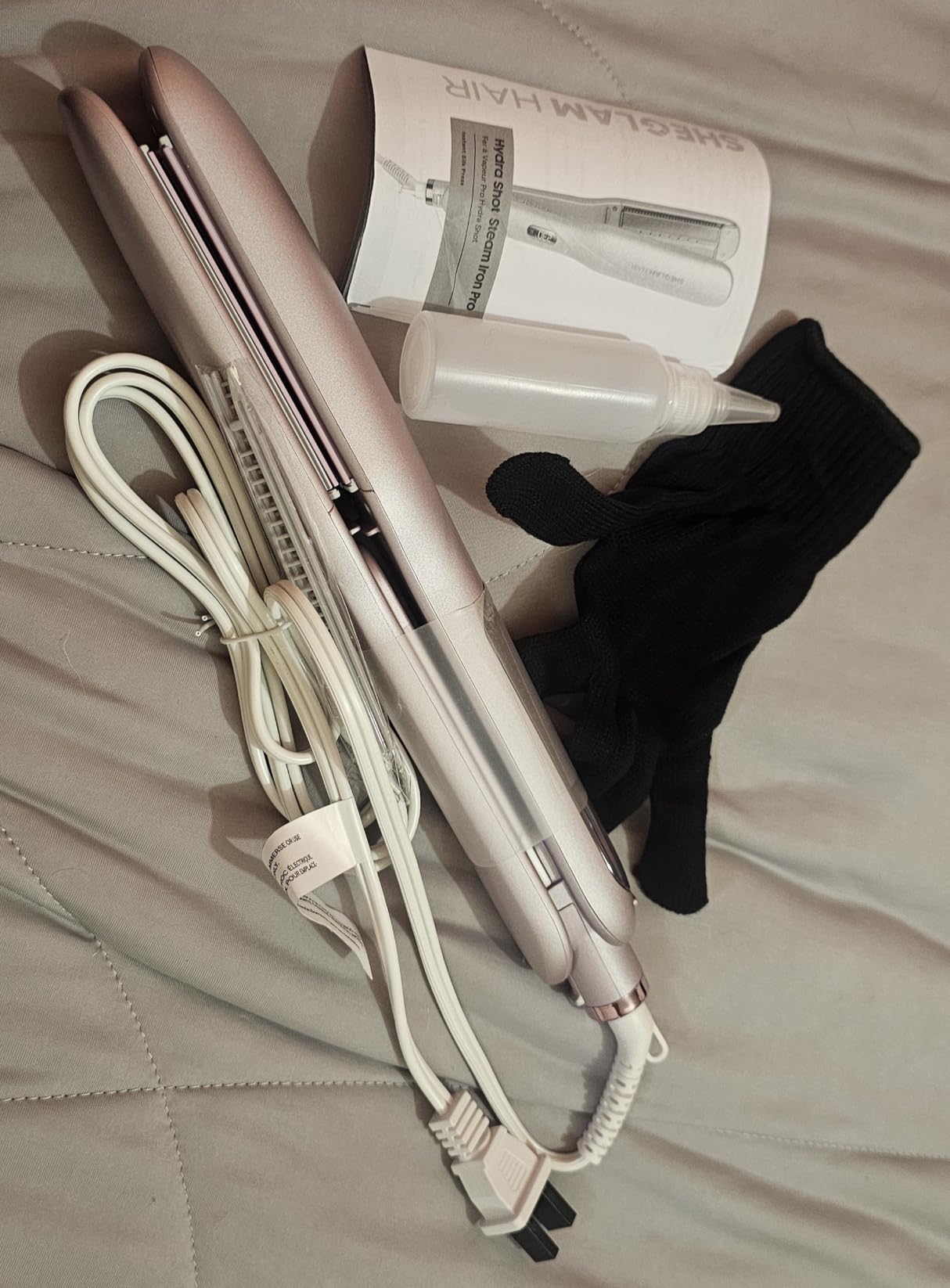 SHEGLAM Steam Flat Iron Hair Straightener 1.5