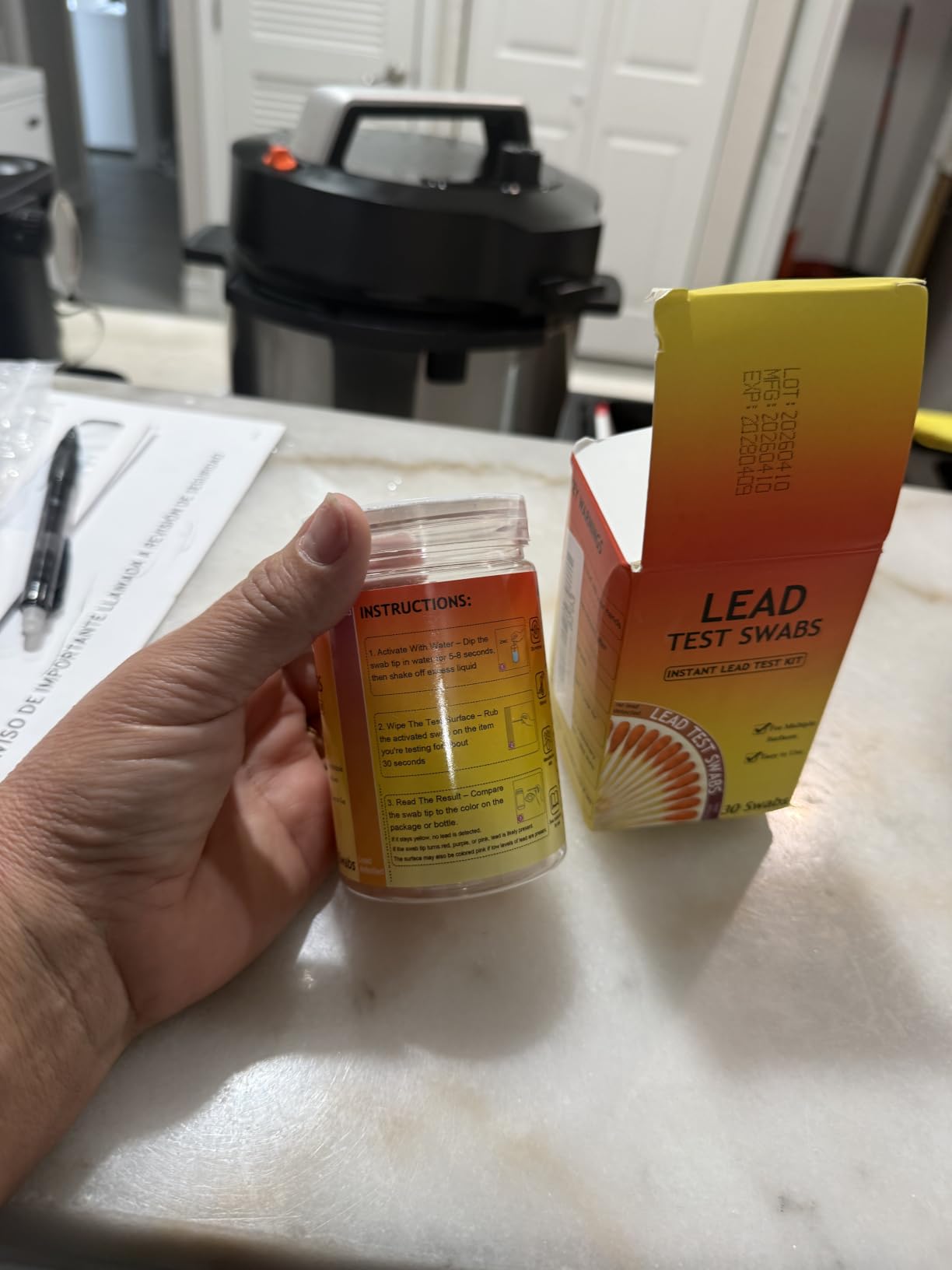 Lead Test Kit, 30 Swabs Lead Paint Test Kit At Home, Quick Results in 30s customer photo 1