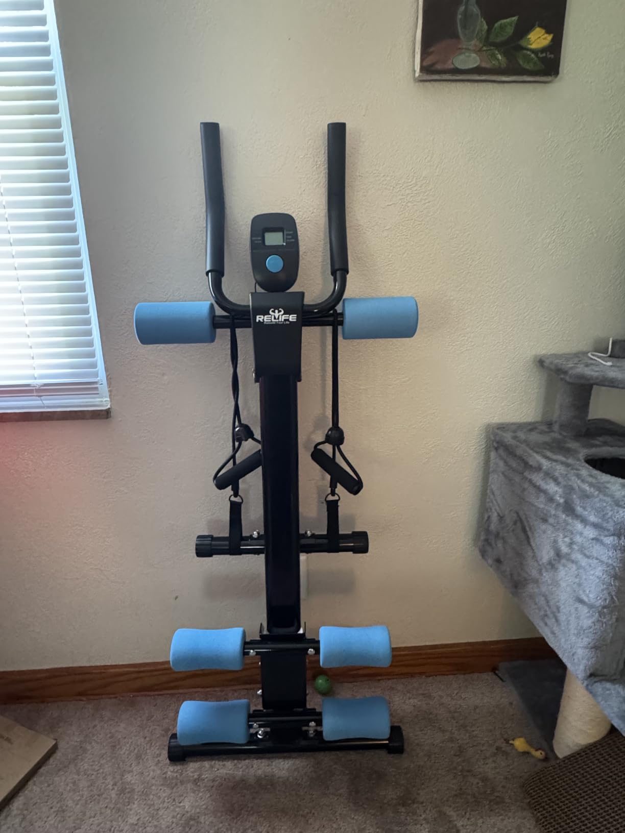 RELIFE REBUILD YOUR LIFE AB Workout Machine Adjustable Ab Trainer Machine | Exercise Equipment for Home Gym Foldable Ab Cruncher Strength Training Equipment, Full Body Workout Equipment 440 LBS customer photo 2