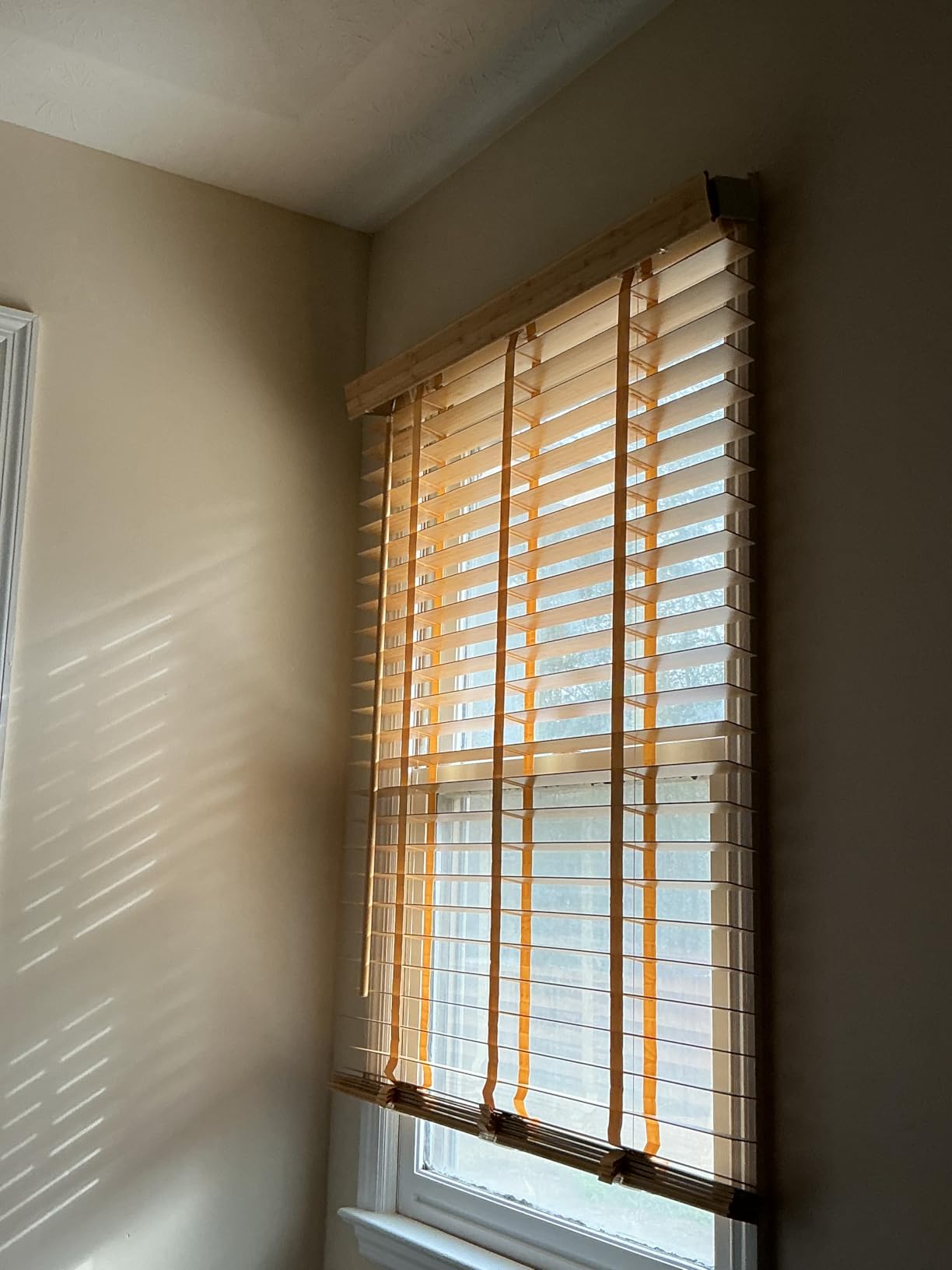 2 Inch Solid Wood Cordless Blinds for Indoor Windows, 34