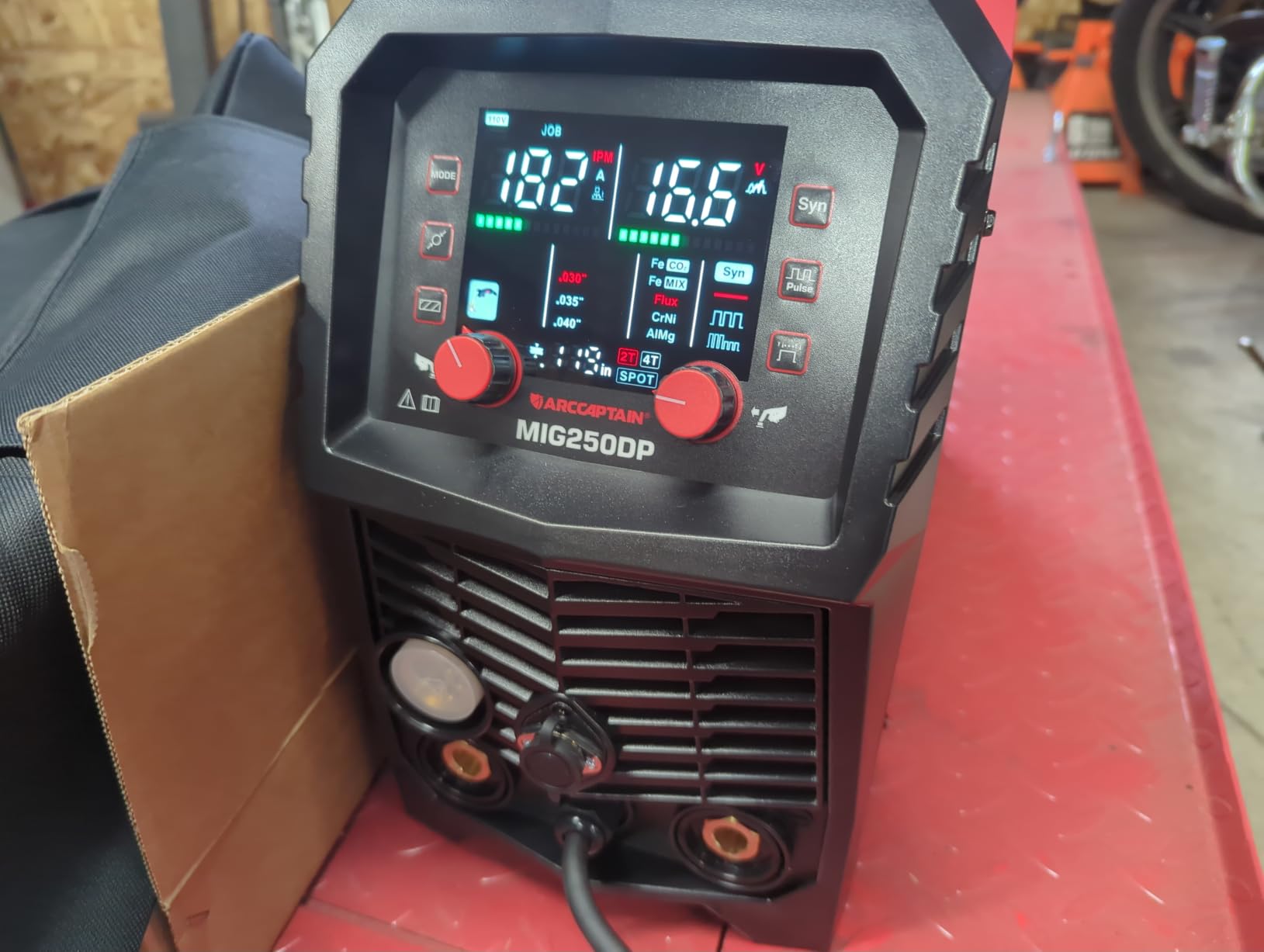 ARCCAPTAIN Double Pulse MIG Welder 250A 8-in-1 Aluminum Welding MIG250DP | Dual / Single Pulse, Gas, Flux Core MIG, Spool Gun, Lift TIG, MMA, Spot Welding, 110V 220V Professional Garage Farm Repair customer photo 2