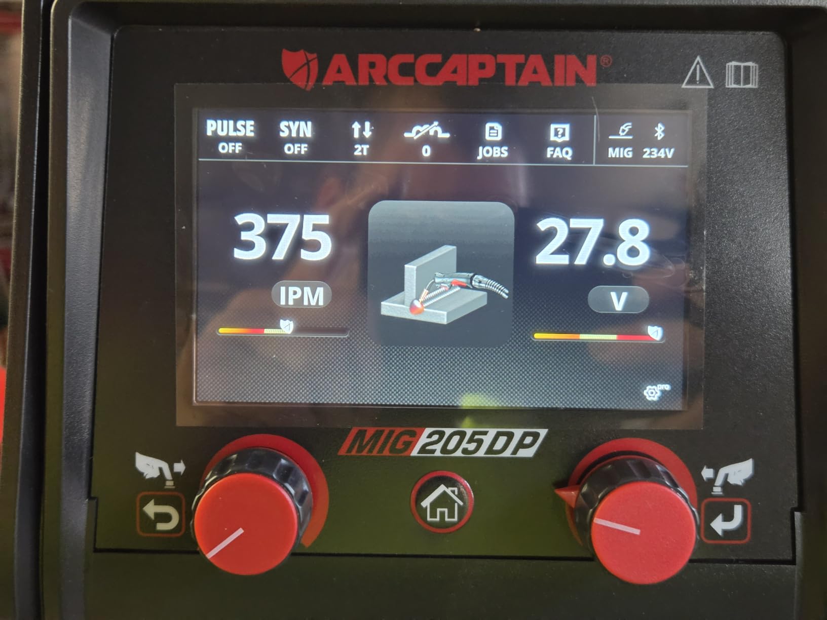 ARCCAPTAIN MIG205DP Pro Dual Pulse MIG Welder 205A 8-in-1 Aluminum Welding | LCD Display, APP Control, 120V 240V, Double/Single Pulse MIG, Gas/Gasless MIG, Support Spool Gun, Thin Metal, Auto Repair customer photo 2