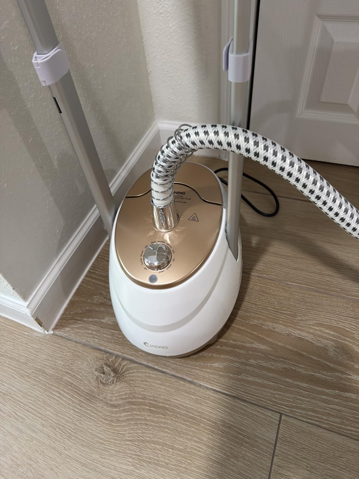 Steamer for Clothes,1800W Professional Clothes Steamer | Rotating Iron Board, 30S Heat, 2L Water Tank, Adjustable Dual Rods, 10 Fabric Modes, Leak-Proof for Luxury Fabrics customer photo 1