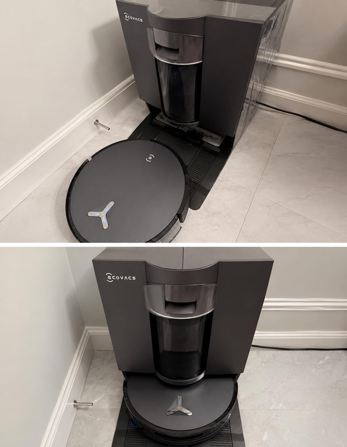 ECOVACS DEEBOT Robot Vacuum and Mop, X11S OMNICYCLONE | TrueEdge Instant Self-Washing Roller, Bagless Station, 3-Min PowerBoost Charging, ZeroTangle, AI Obstacle Avoidance, YIKO customer photo 1
