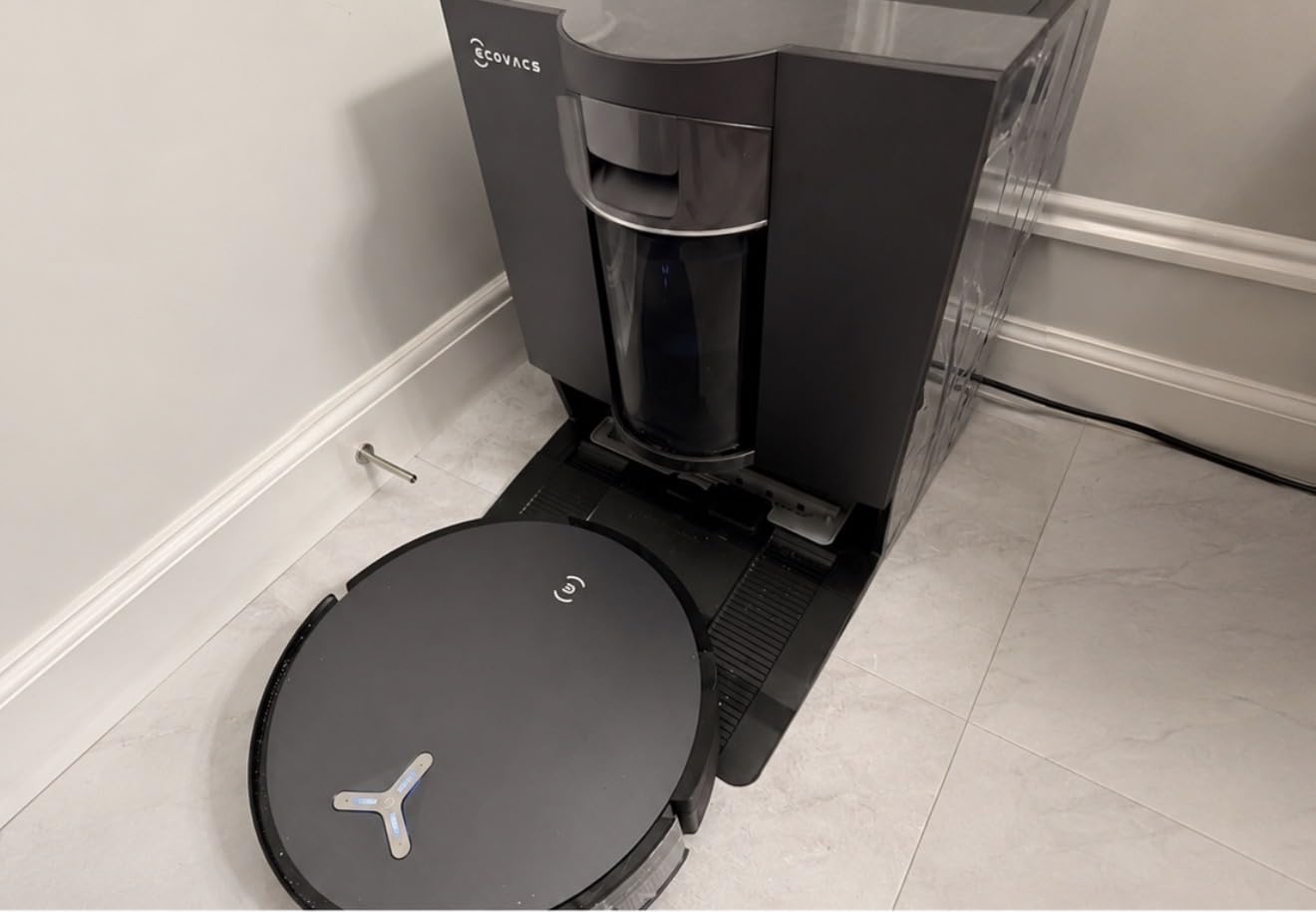 ECOVACS DEEBOT Robot Vacuum and Mop, X11S OMNICYCLONE | TrueEdge Instant Self-Washing Roller, Bagless Station, 3-Min PowerBoost Charging, ZeroTangle, AI Obstacle Avoidance, YIKO customer photo 2