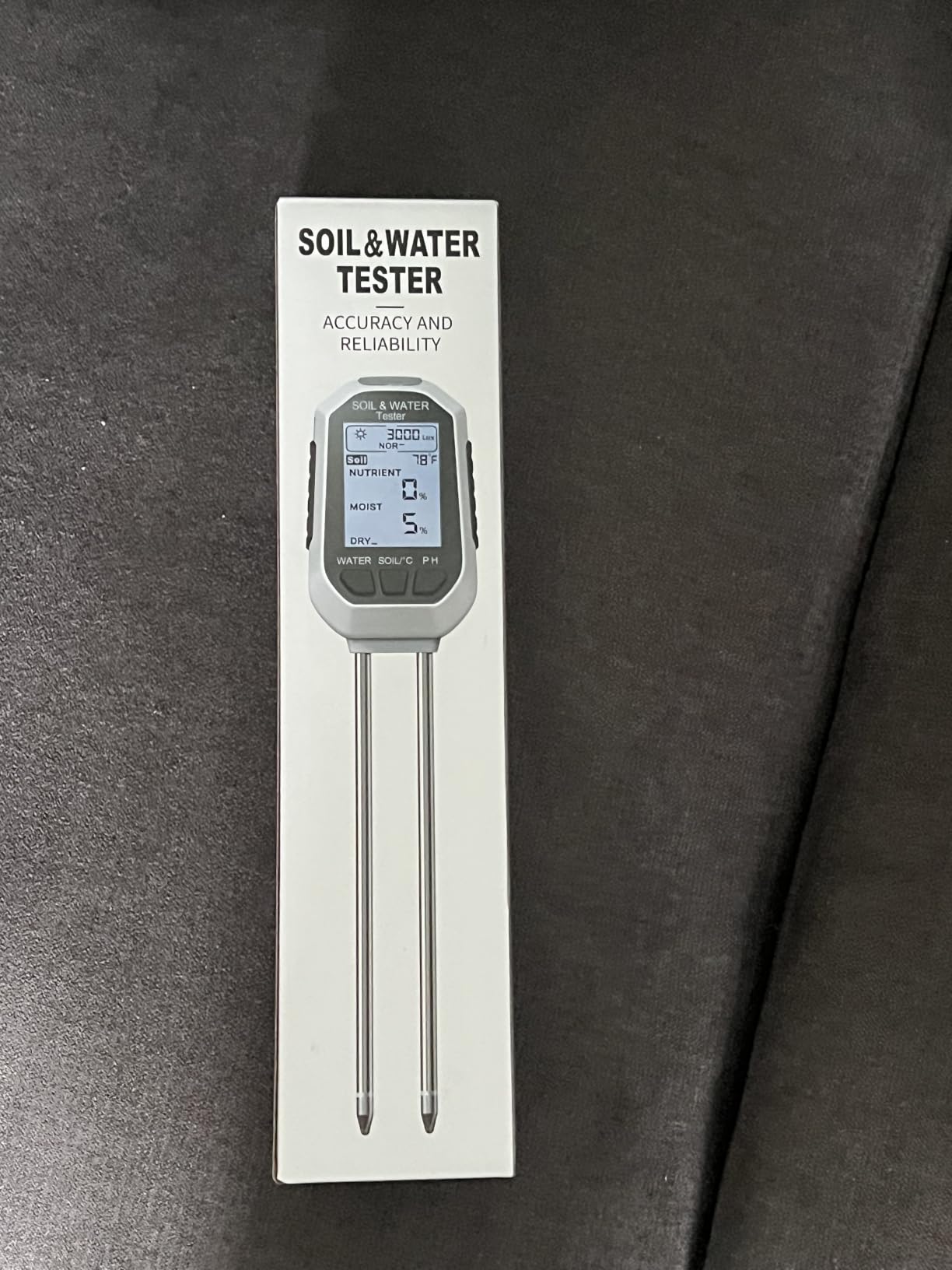 Moisture Meter for Plants, 7-in-1 Digital Soil Tester Kit | Soil pH Tester with LCD - Measures pH, EC, TDS, Fertility, Temp, Moisture & Sunlight, Garden Tools for Indoor & Outdoor customer photo 1
