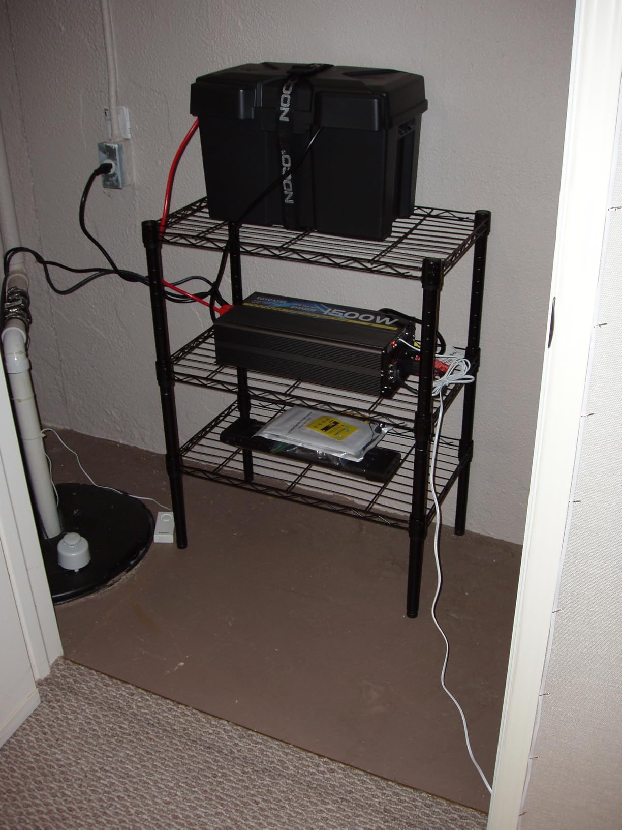 1500W Sump Pump Battery Backup System for Basement Power Outages customer photo 1