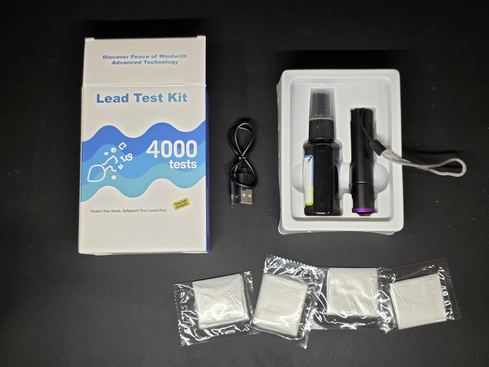 Lead Test Kit for Dishes and Home, Lead Paint Test Kit with Instant Use | Rapid Lead Testing Kit Reagent Spray and Tester, Accurate Glowing Lead Test for Vintage Dishes and Old Painted Surfaces customer photo 1
