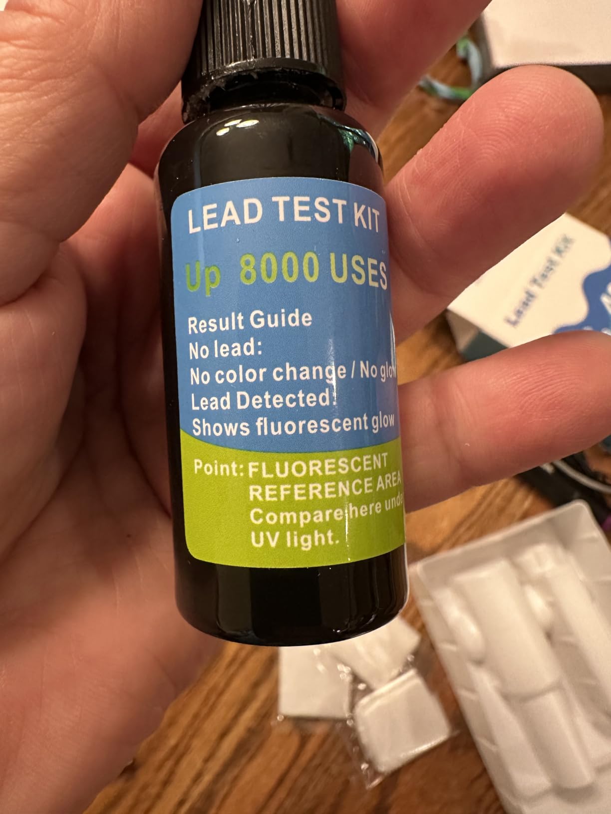 Lead Test Kit for Dishes and Home, Lead Paint Test Kit with Instant Use | Rapid Lead Testing Kit Reagent Spray and Tester, Accurate Glowing Lead Test for Vintage Dishes and Old Painted Surfaces customer photo 2