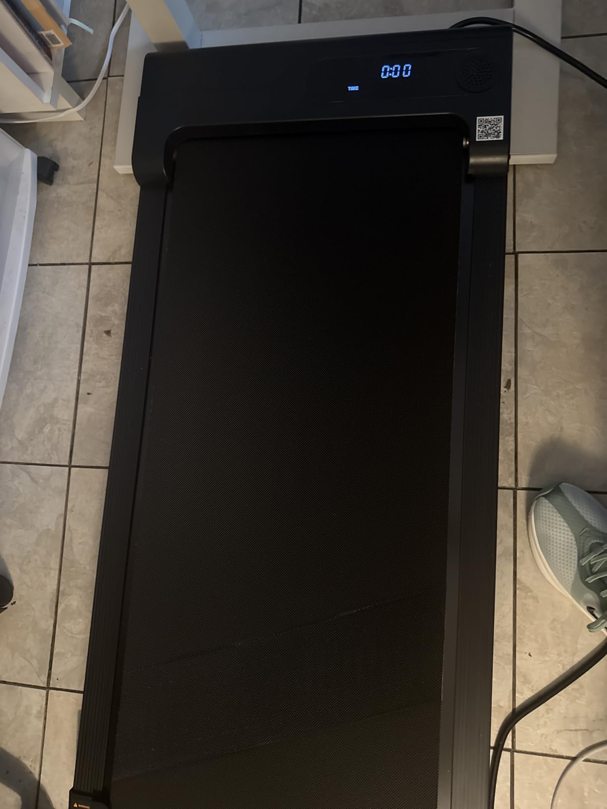 Walking Pad Treadmill for Home - Under Desk Treadmills Portable Mini Compact Walk Pads for Small Spaces Office Indoor Apartment Floor Flat Running Machine with Remote Quiet Lightweight customer photo 1