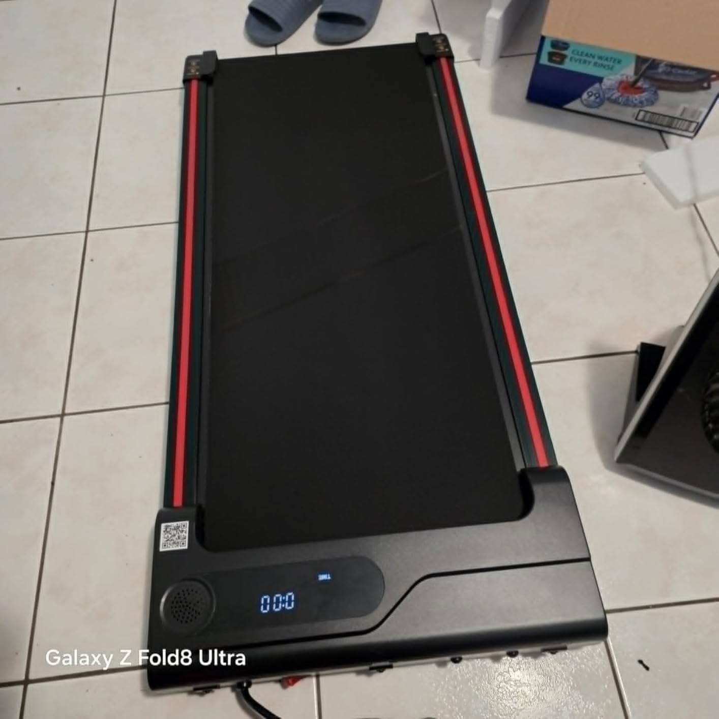 Walking Pad Treadmill for Home - Under Desk Treadmills Portable Mini Compact Walk Pads for Small Spaces Office Indoor Apartment Floor Flat Running Machine with Remote Quiet Lightweight customer photo 2