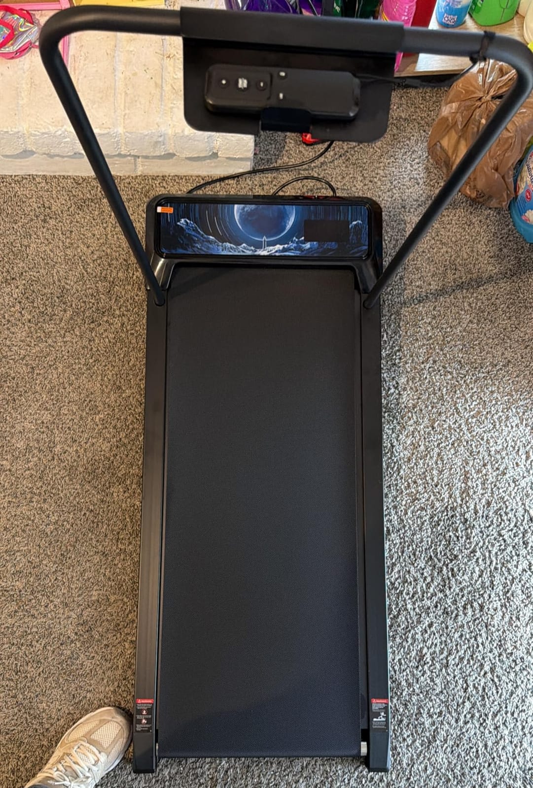 Walking Treadmill Pad with 0-5-8% Incline, 2.5HP | Compact Treadmill, Perfect for Running, Walking & Under-Desk Use, Quiet Operation for Home or Office customer photo 1