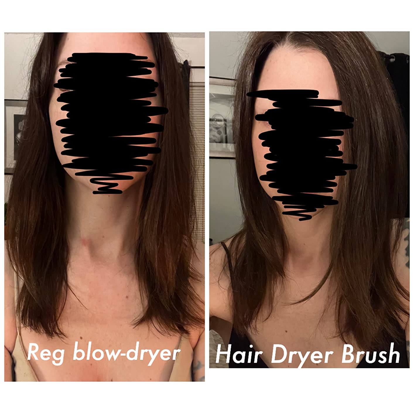 Aopant Dual Voltage Mini Hair Dryer Brush Blow Dryer Brush in One, 110-240V 900W Travel Hot Air Brush Volumizer, 4-in-1 Styling Brush with Ceramic Titanium Barrel, Ionic Care, Cool & High Settings customer photo 1