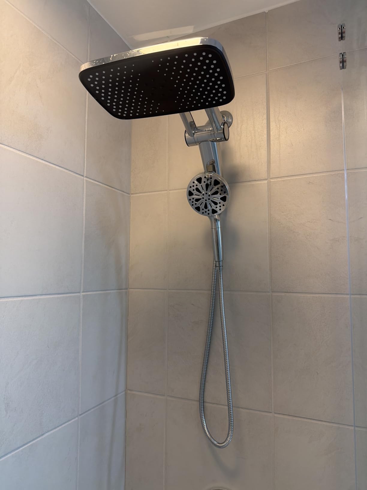 12-Inch High Pressure Rain Shower Head with Handheld Spray Combo, Magnetic customer photo 2