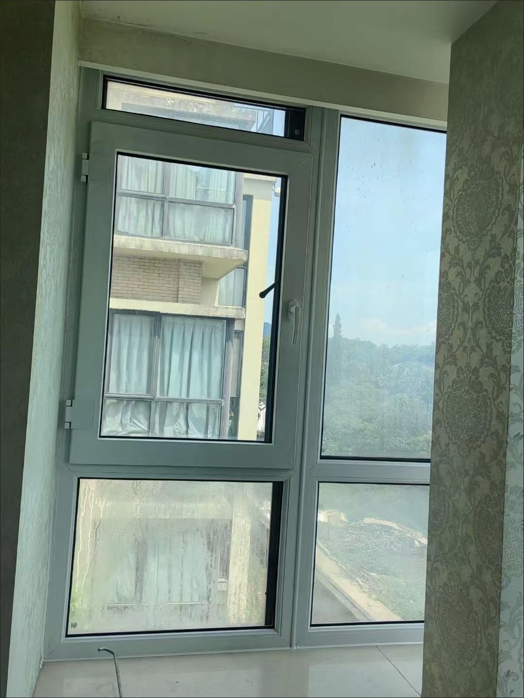 Vinyl Alloy Double Pane Window Insulated Clear Glass Window with Screen, Noise Reduction & Energy Efficient Design for Basement, Bathroom, Shed, Casement Use (H*W)(Right H*W,12 * 39in) customer photo 1