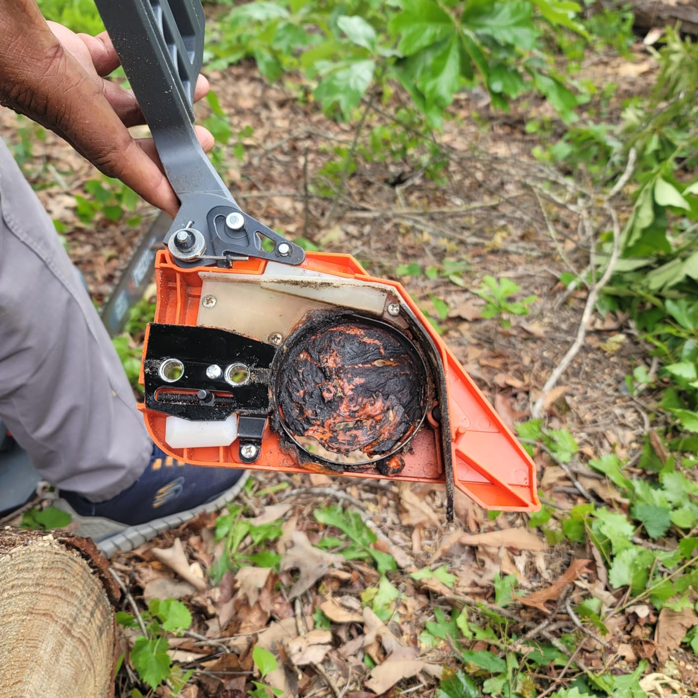 NEW 68CC Gas Powered Chainsaw 22 24 Inch Bars Chainsaws 2-Cycle Cordless Handheld Petrol Gasoline Chain Saw for Tree Felling Forestry Logging Backyard Storm Wood Cutting customer photo 1
