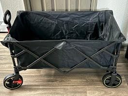 Electric Utility Cart, 300W Battery Powered Wagon with Push & Pull Design customer photo 2