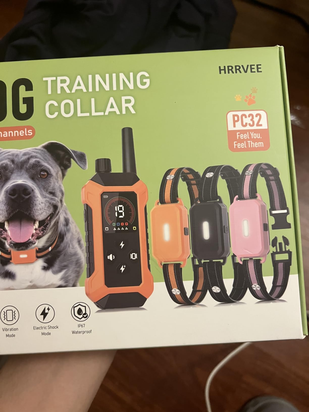 3 Dog Shock Collar with Light (5-150lb) - Waterproof Remote Training Collar | 4400FT Rechargeable E Collar 3 Pack, No-Shock, Beep, Vibration, Shock, Security Lock, Electric Collar for Small Medium Large Dog customer photo 1