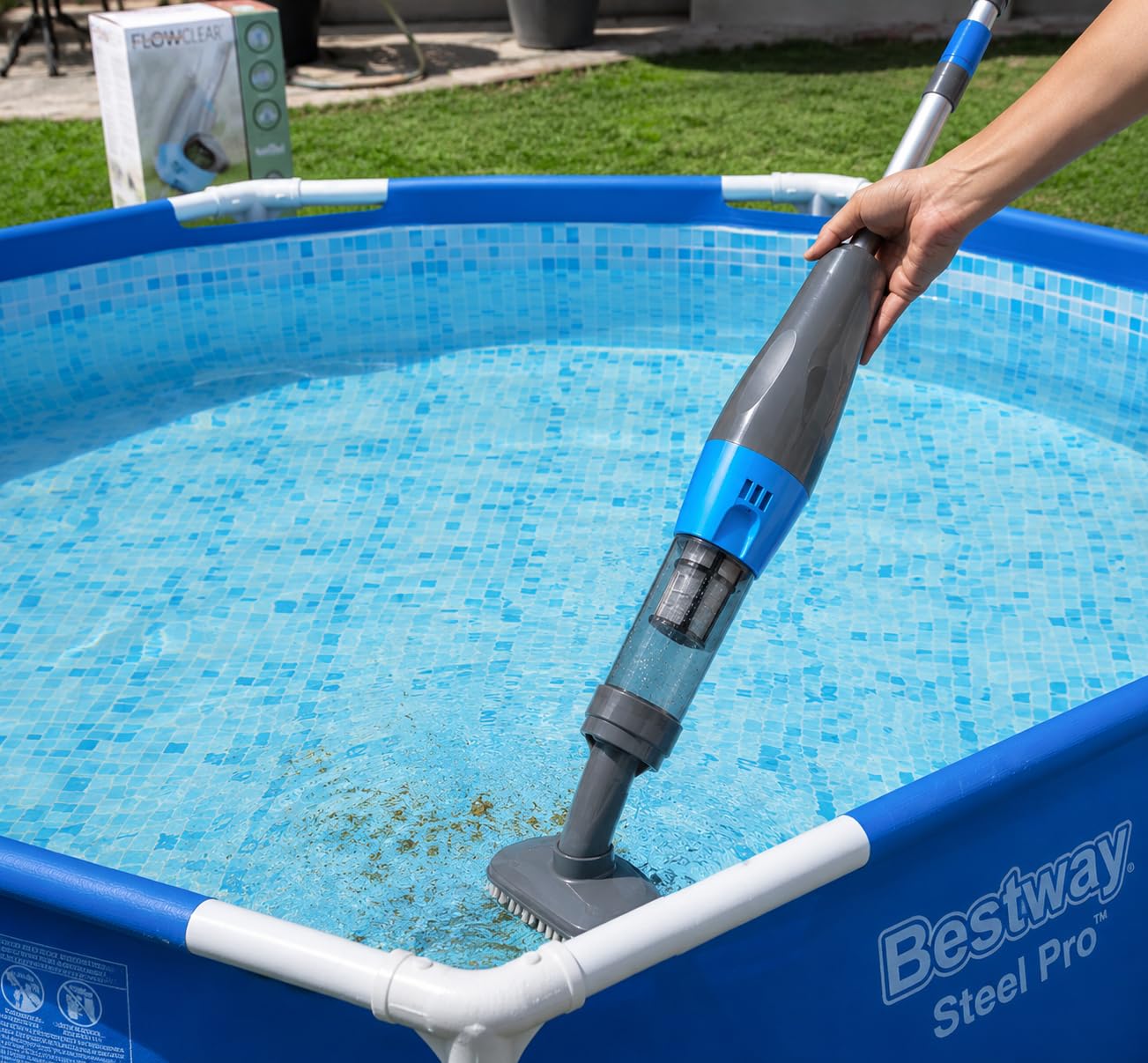 4 in 1 Cordless Rechargeable Small Pool Vacuum spa hot tub | 90 Mins Running Time, 12 Gallons/Min Powerful Suction 2026 new customer photo 2