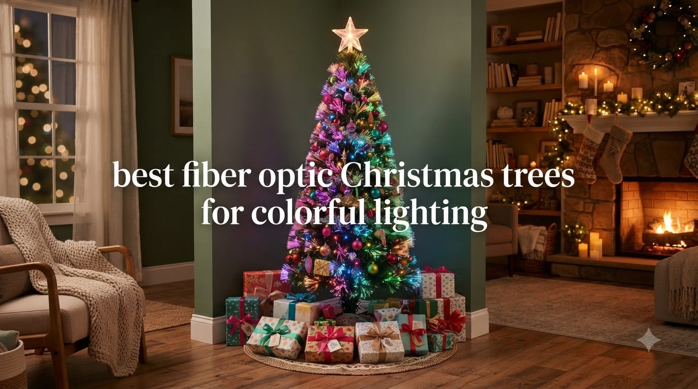 best fiber optic Christmas trees for colorful lighting