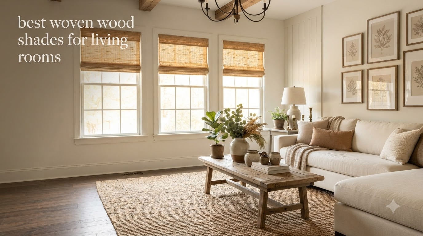 best woven wood shades for living rooms