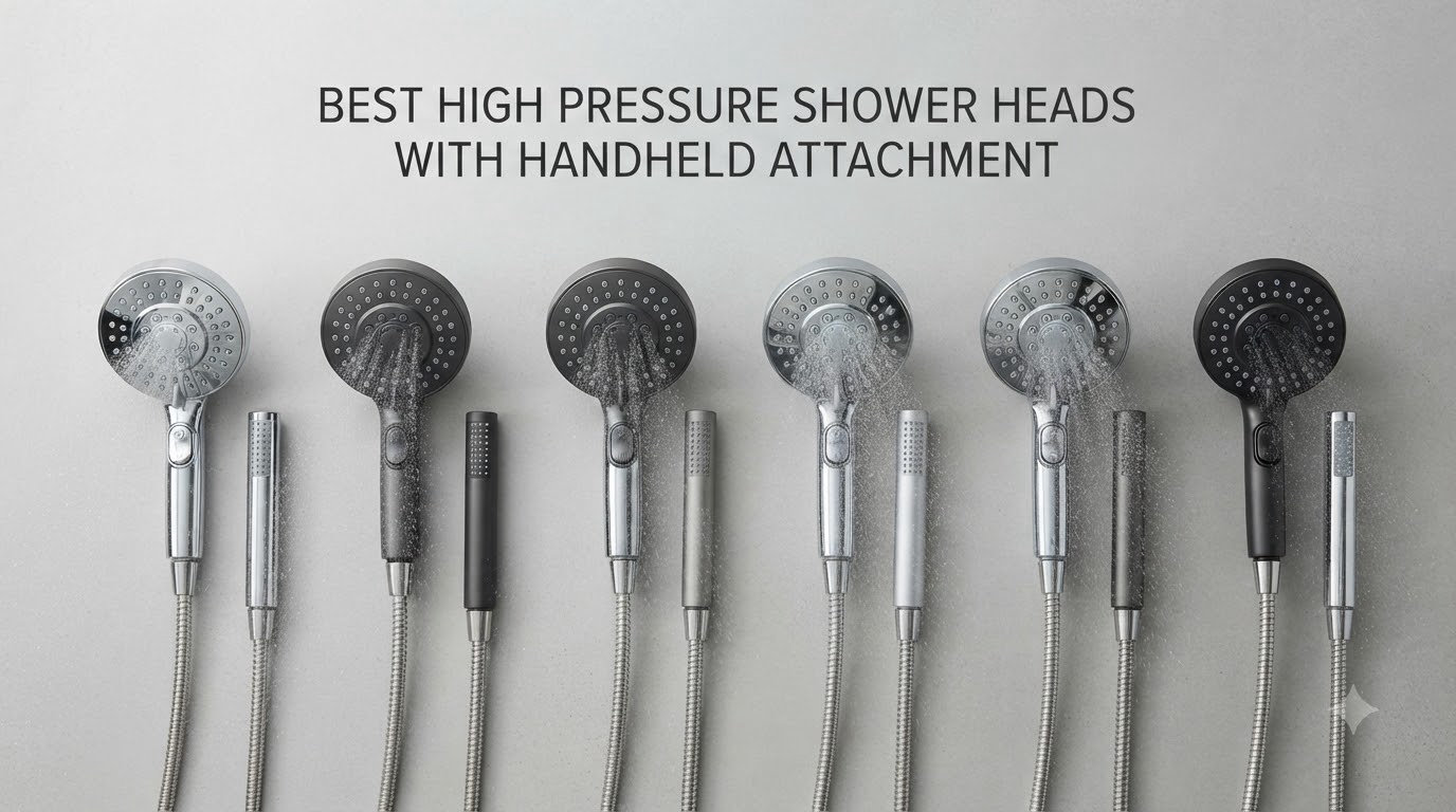 best high pressure shower heads with handheld attachment