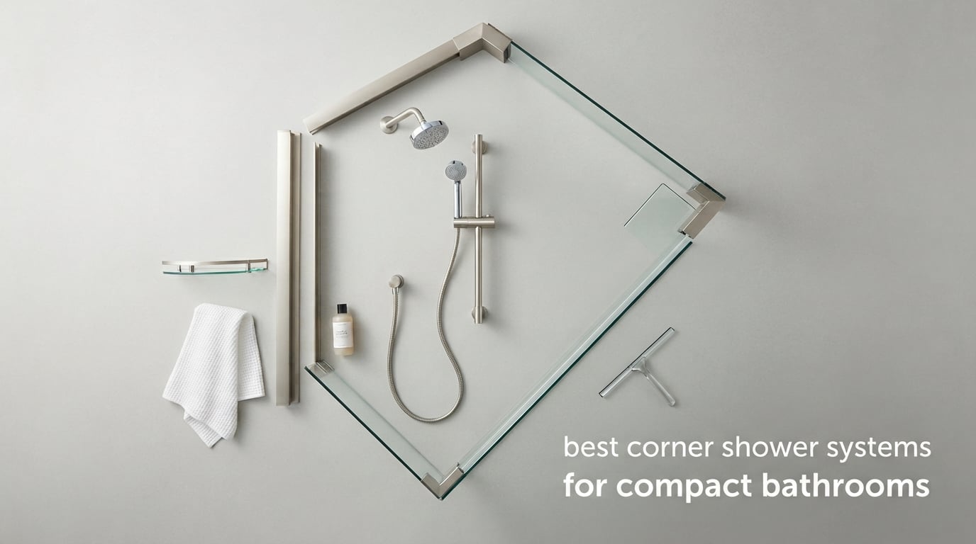 best corner shower systems for compact bathrooms