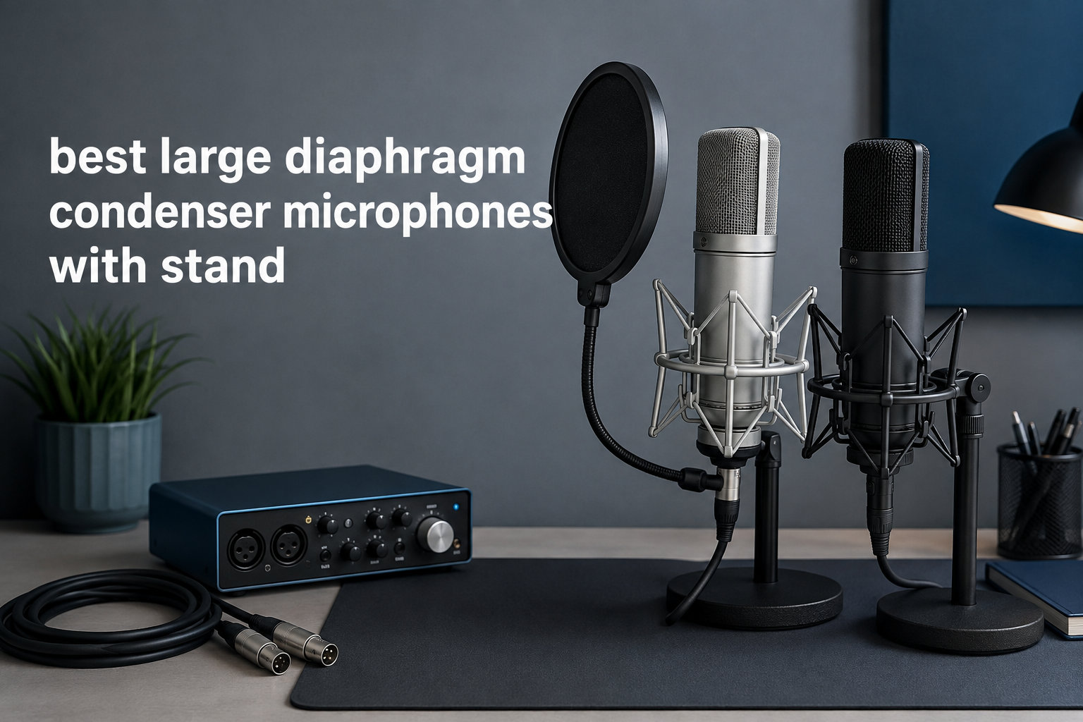 best large diaphragm condenser microphones with stand